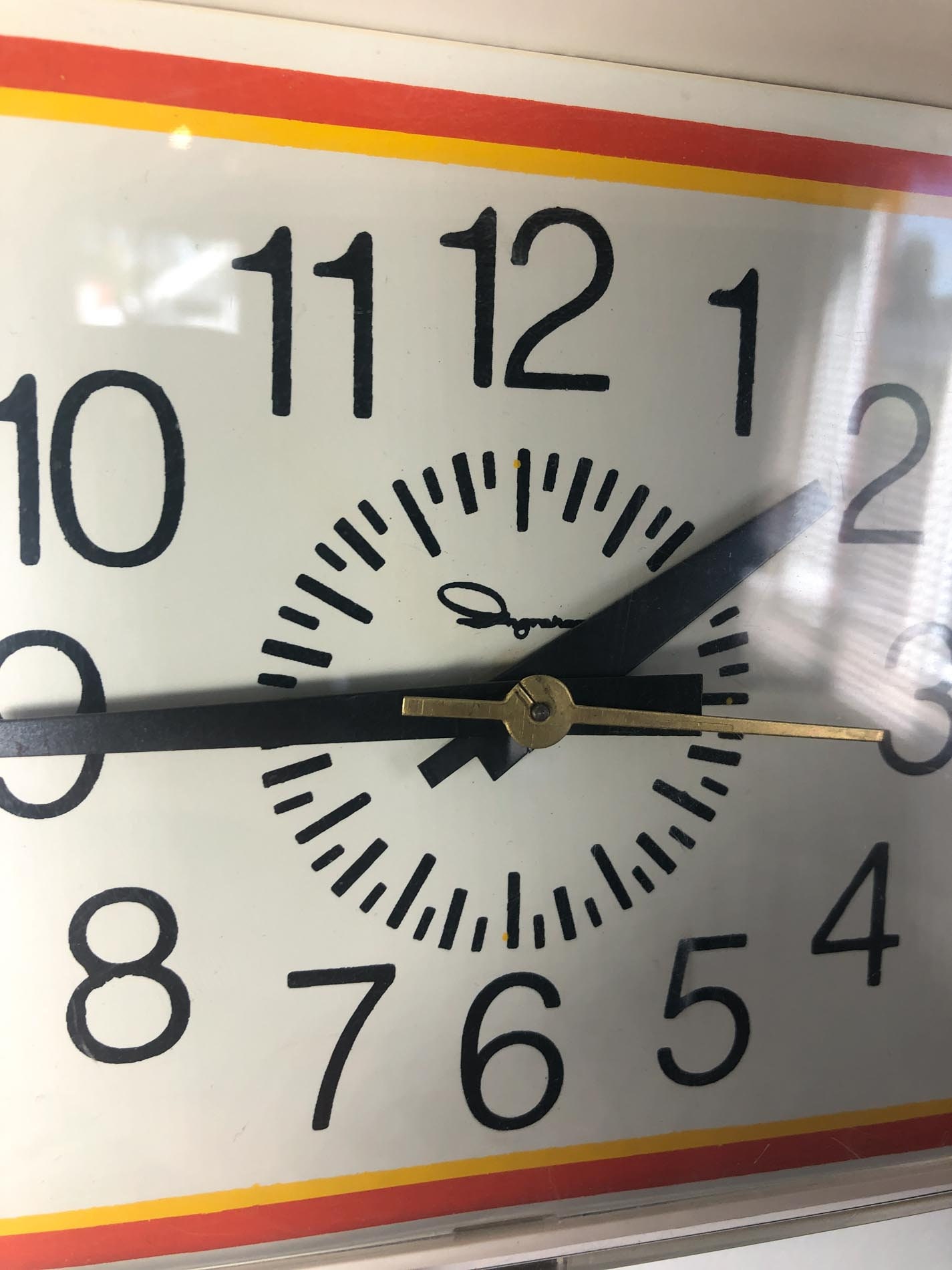 MCM Wall Clock, Mid Century Wall Clock,1950s Kitchen Clock
