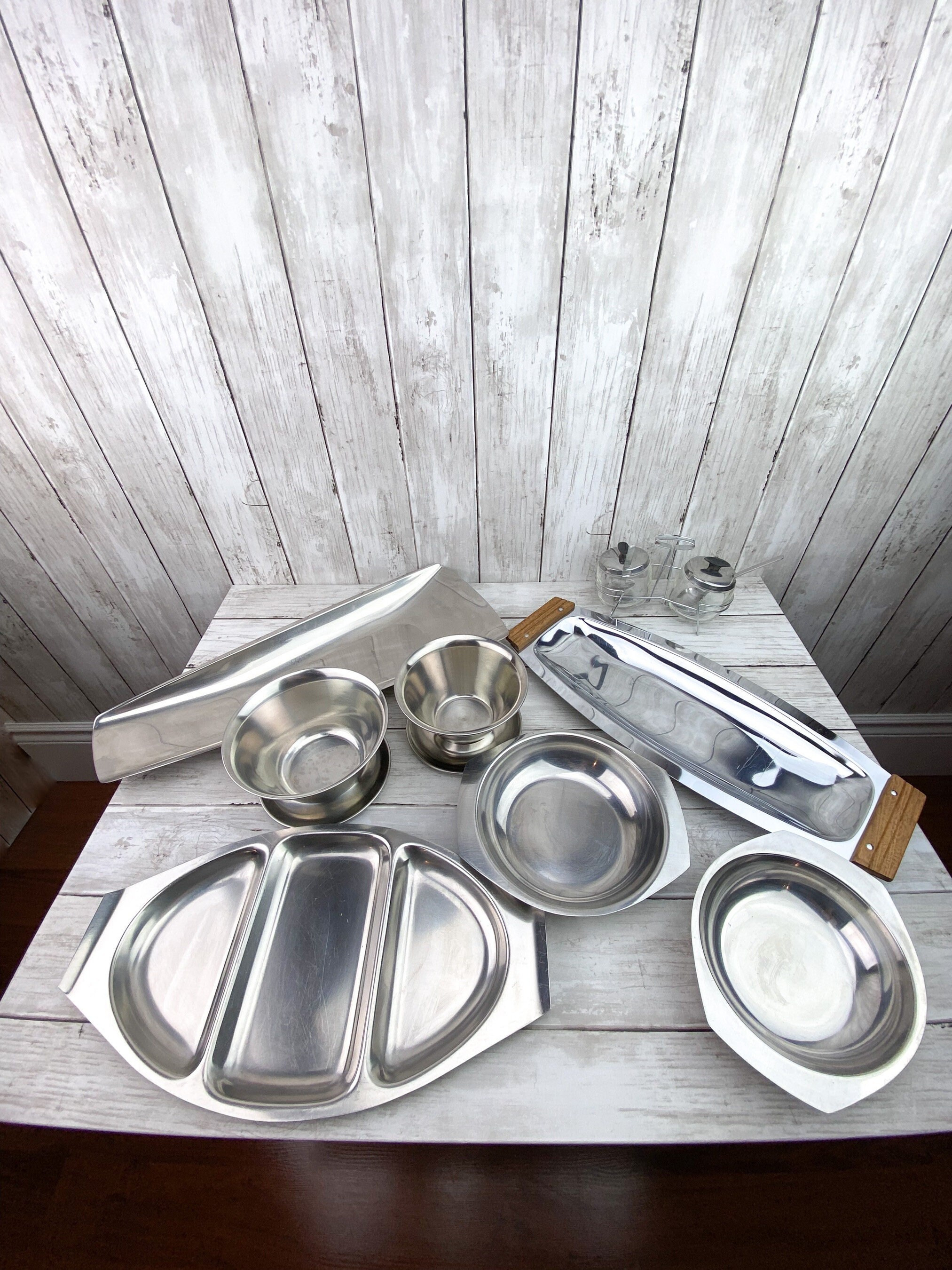Stainless Steel Serving Trays Scandinavian Stainless Steel Trays Mid