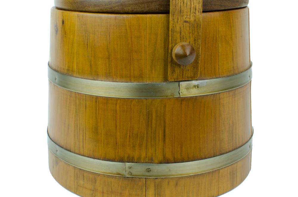 Rustic Wood Bucket, Wood Ice Bucket, Verkley's Woodcraft