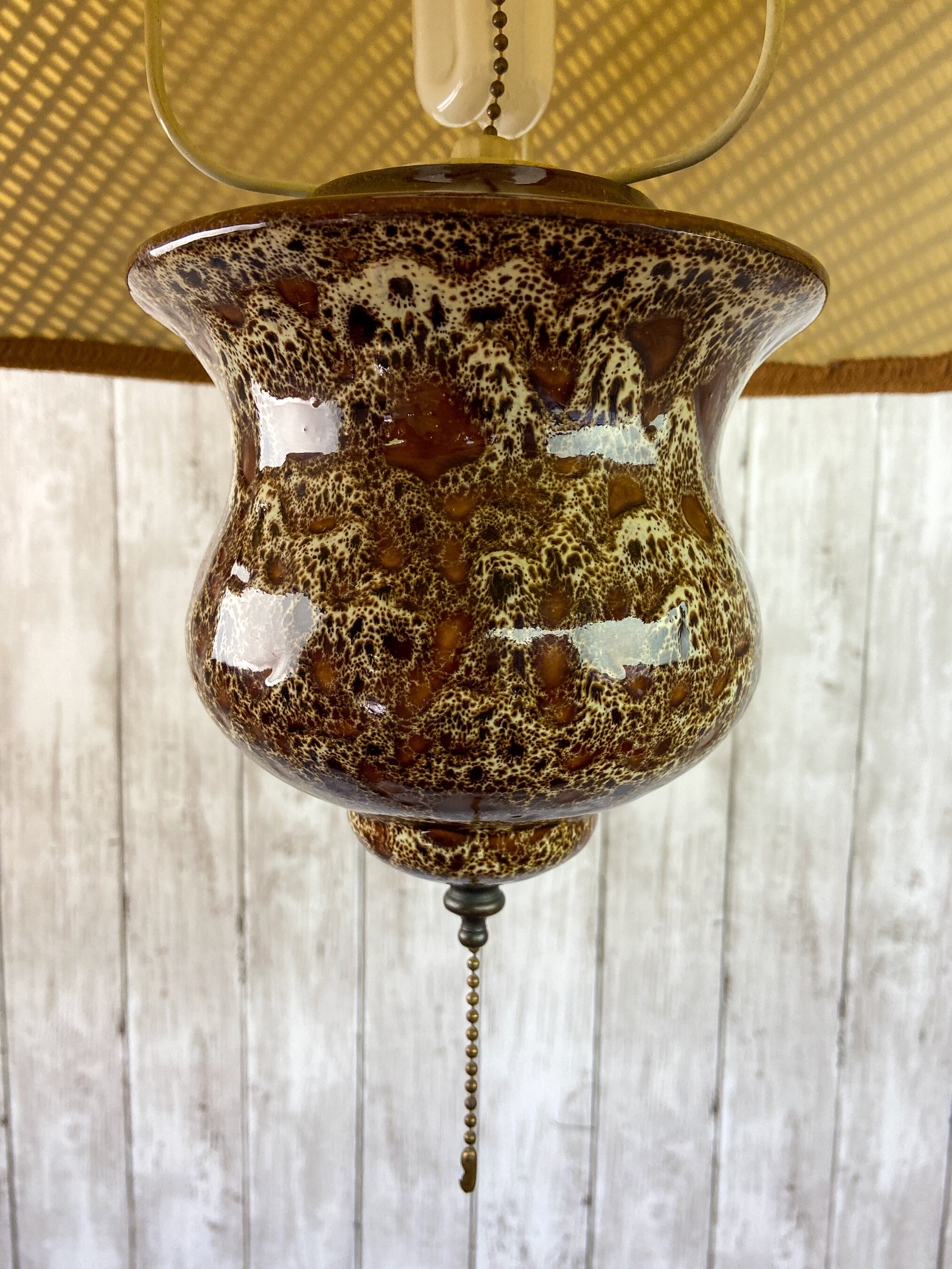 Vintage Swag Wicker Swag Lamp MCM Swag Lamp Boho Swag Lamp Rattan Swag