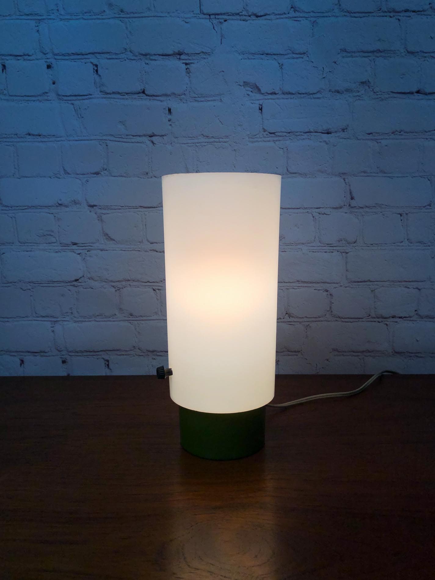 Mid Century Acrylic Table Lamp, Industrial Column Table Lamp, Clockwork Orange Retro Table Lamp