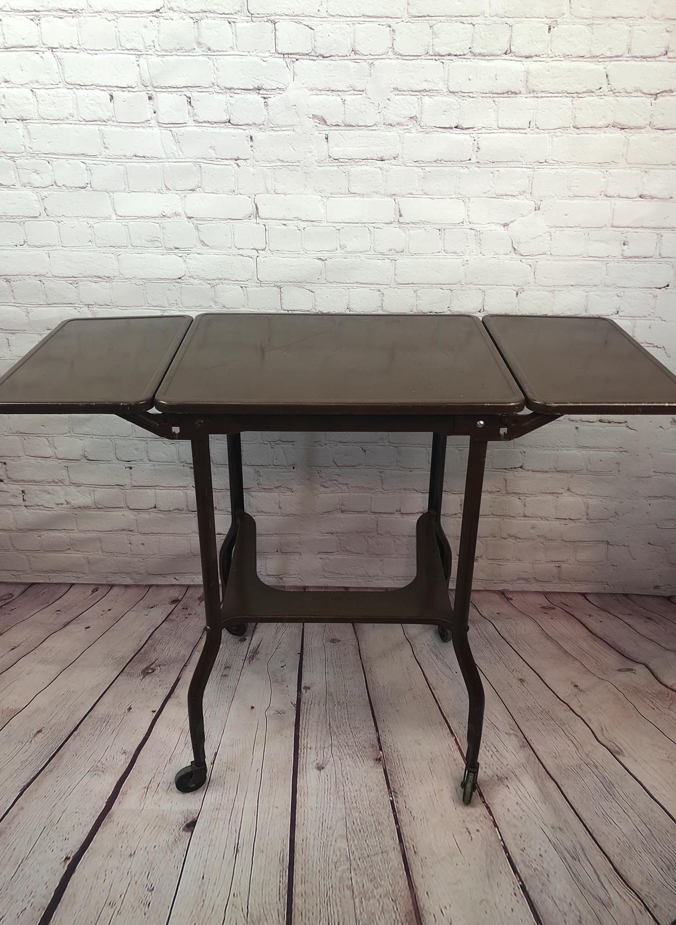 Typewriter Table, Typewriter Stand, Industrial Stand, Mid Century