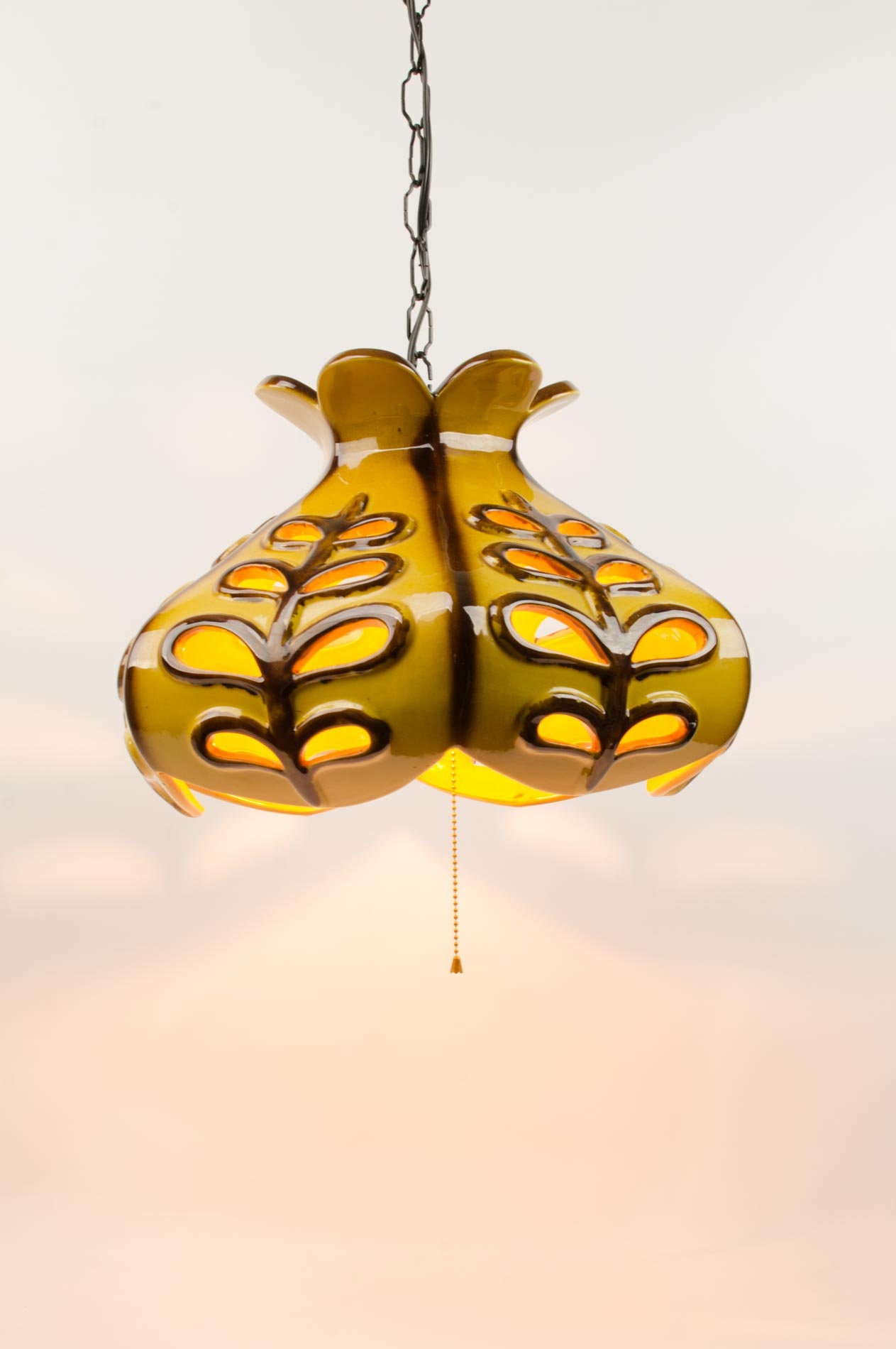 Mid Century Swag Lamp, Chalvignac Swag, Maurice Chalvignac Swag Lamp, Mid Century Modern Lamp