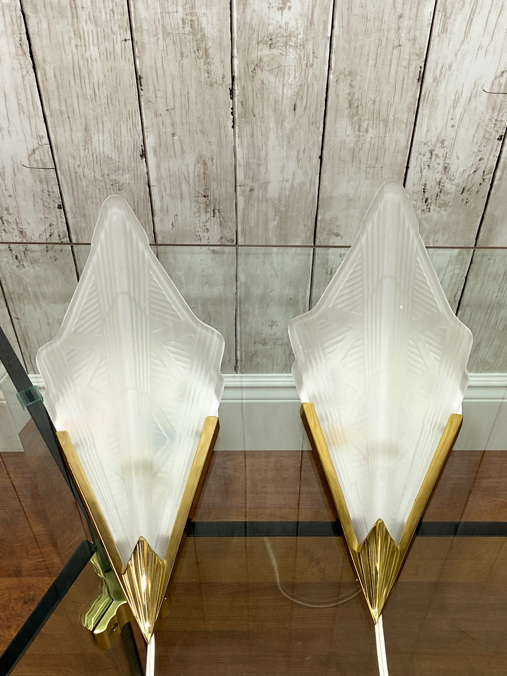 Vintage Ikea Sconces Lyrik Sconce Art Deco Sconce Frosted Glass Sconce