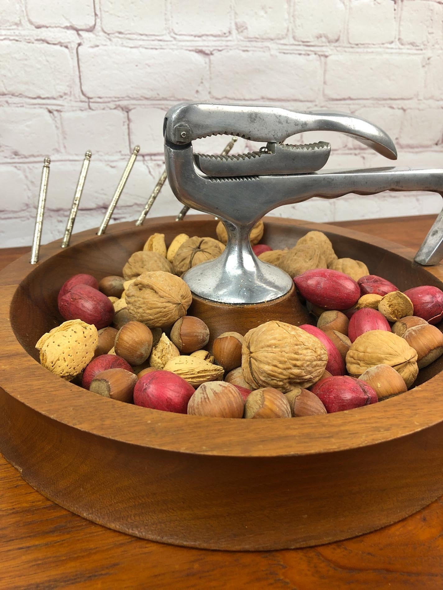 Vintage Nut Bowl St. Paul, Minnesota, Nut Bowl Cracker, Christmas Nut