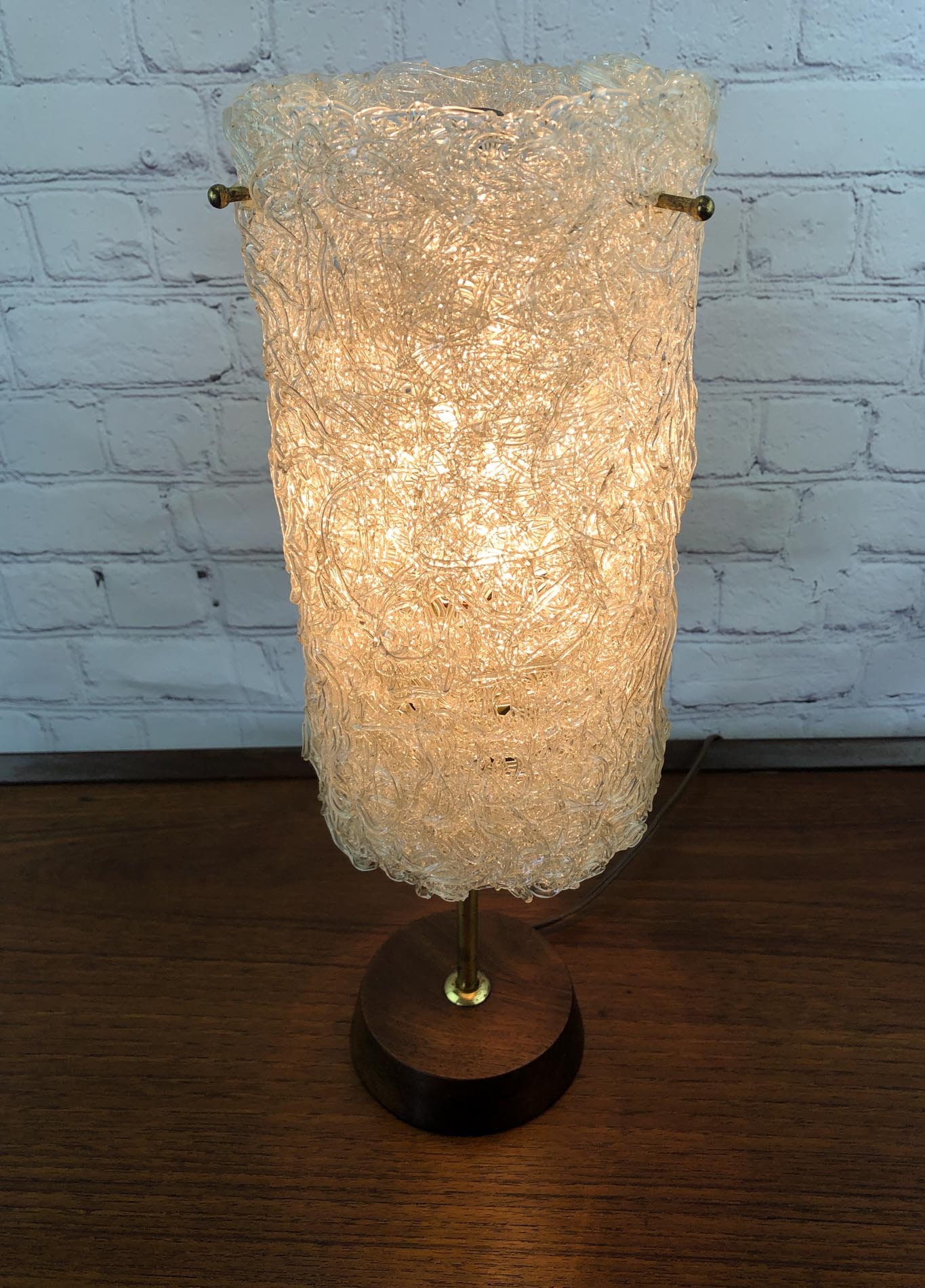 Lucite Table Lamp, Spaghetti Lucite Table Lamp, Vintage Lucite Lamp