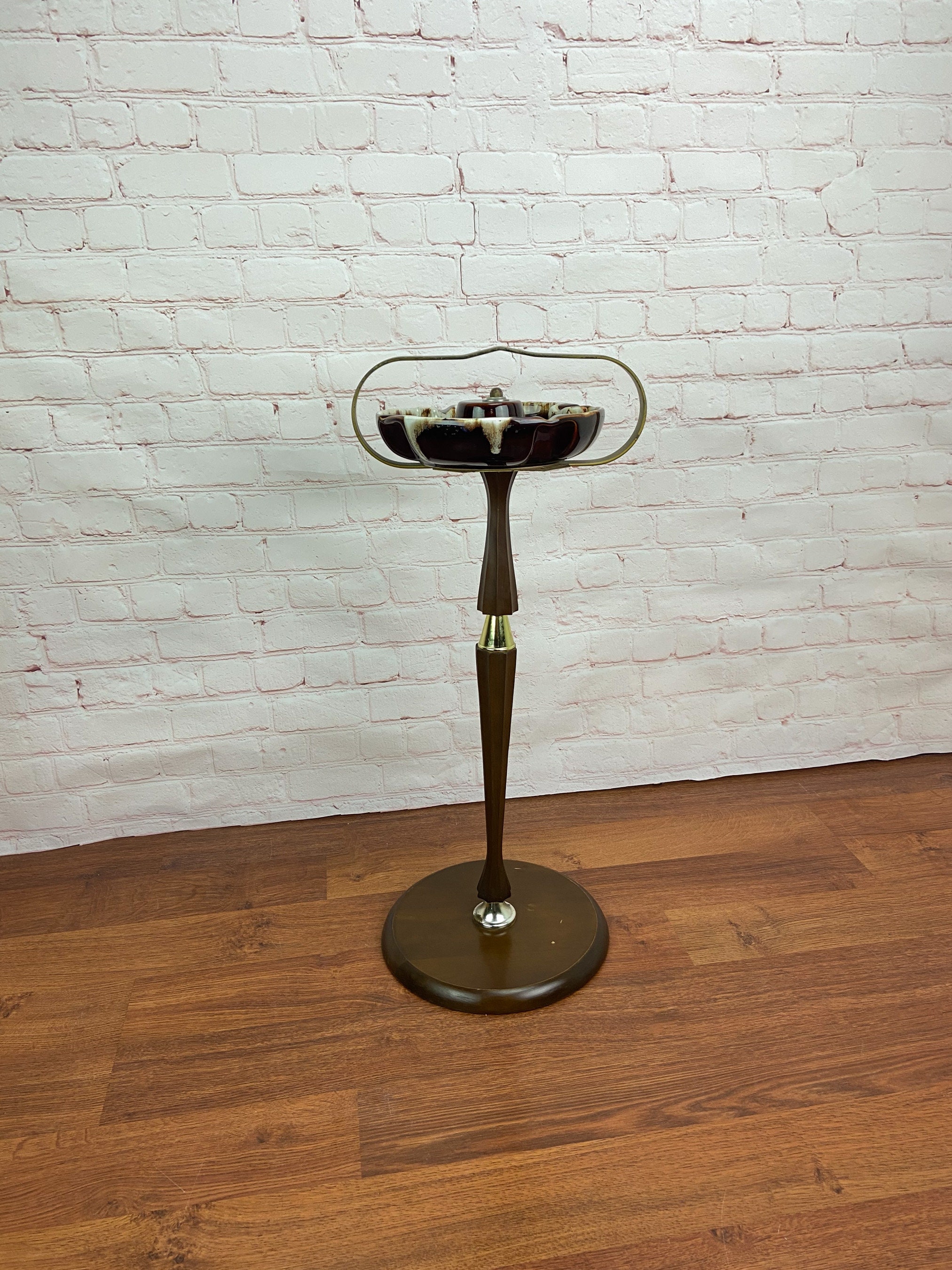 Vintage Standing Ashtray, Vintage Ashtray Stand, Mid Century Ashtray