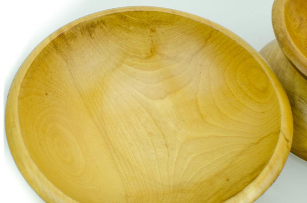 Rustic Wood Snack Bowl Set, Baribocraft Snack Bowl Set, Vintage Wooden