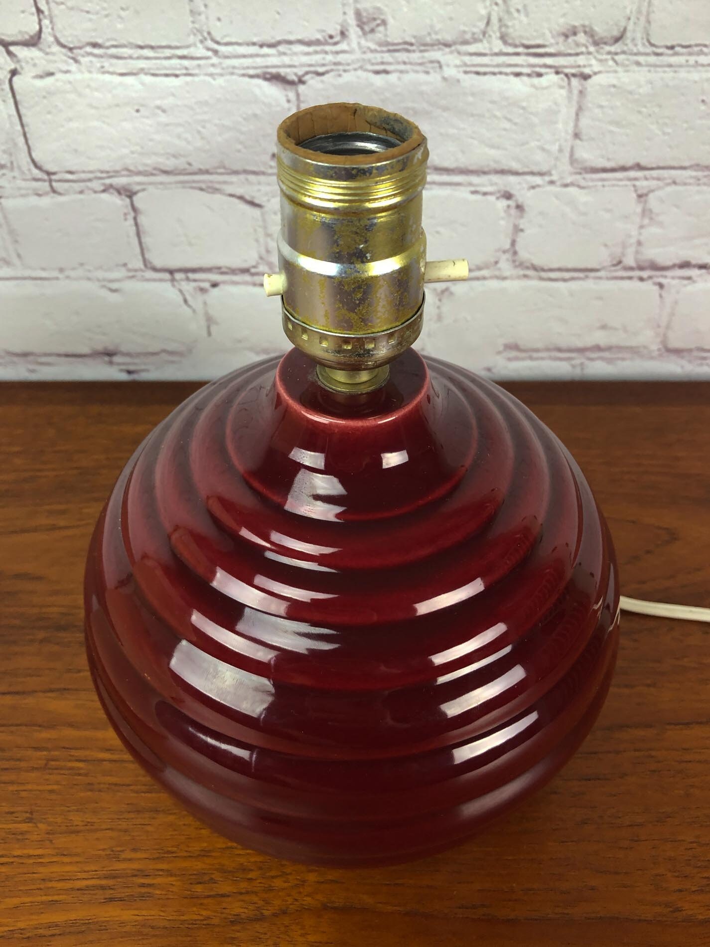 Mid Century Ceramic Lamp, MCM Table Lamp, Vintage Ceramic Lamp