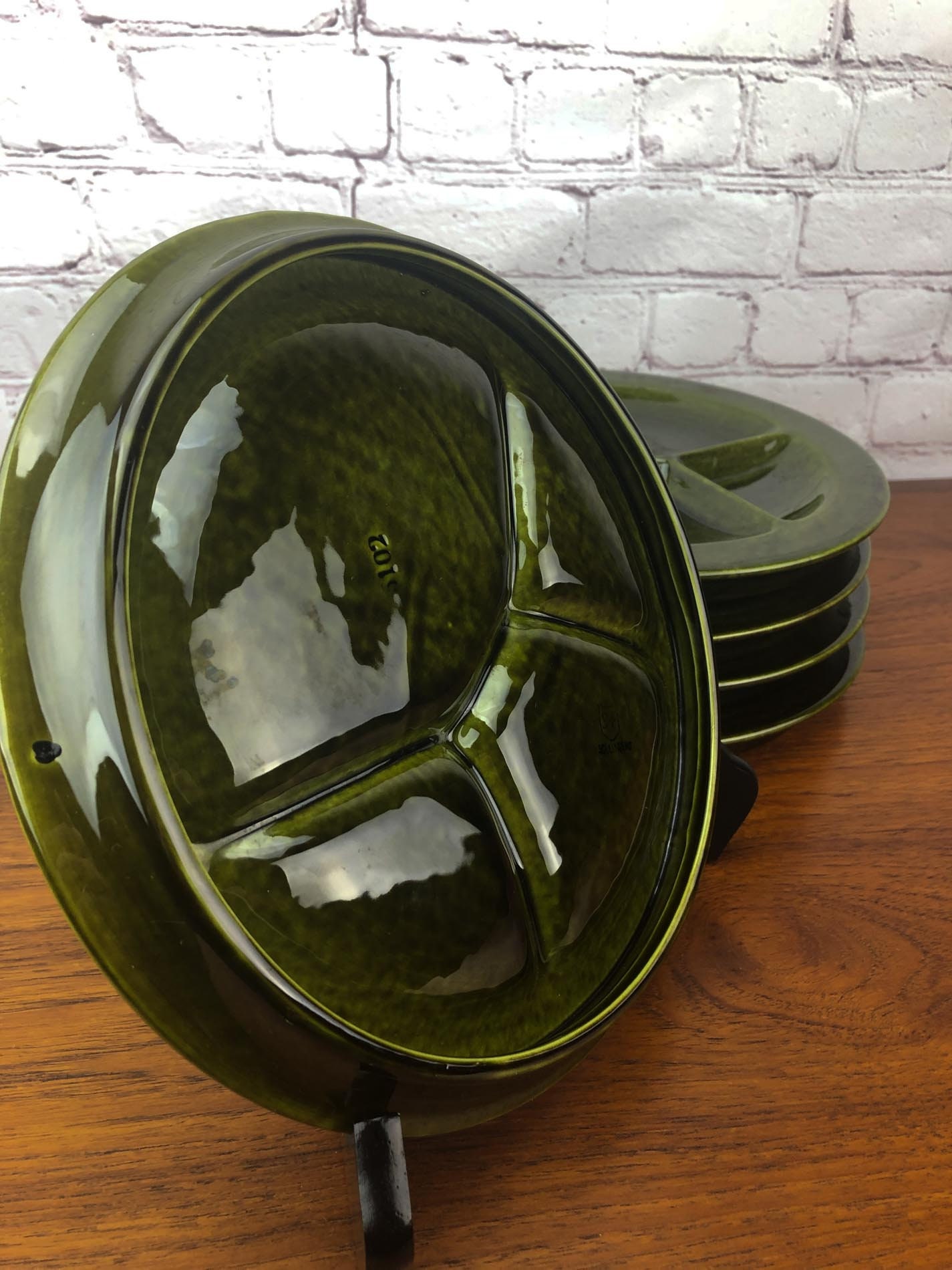 Schramberg Fondue Plates(5), Fondue Plates by Schramberg, Made in