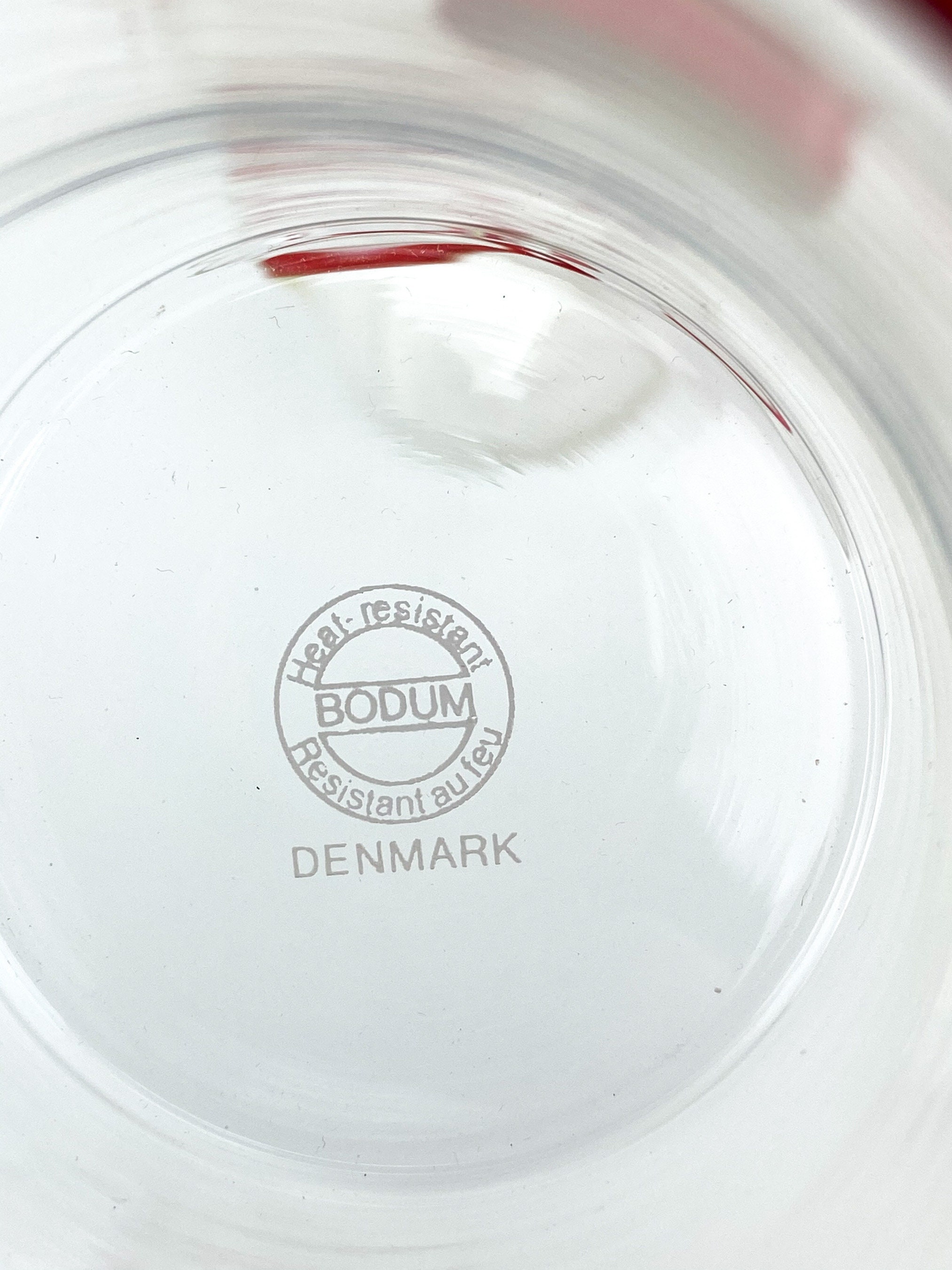 Bodum Glasses, Red Base Bodum Glasses, Picard's Tea Cup, Bodum Denmark Glasses, Bodum Mugs