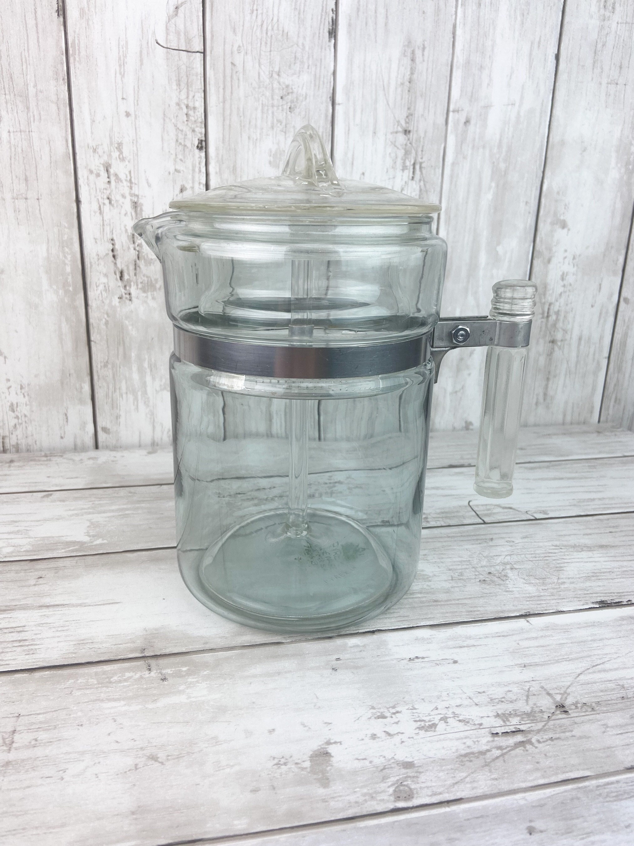 Pyrex Percolator 6 cup Pyrex Coffee Pot Classic Coffee Pot Glass Coffee