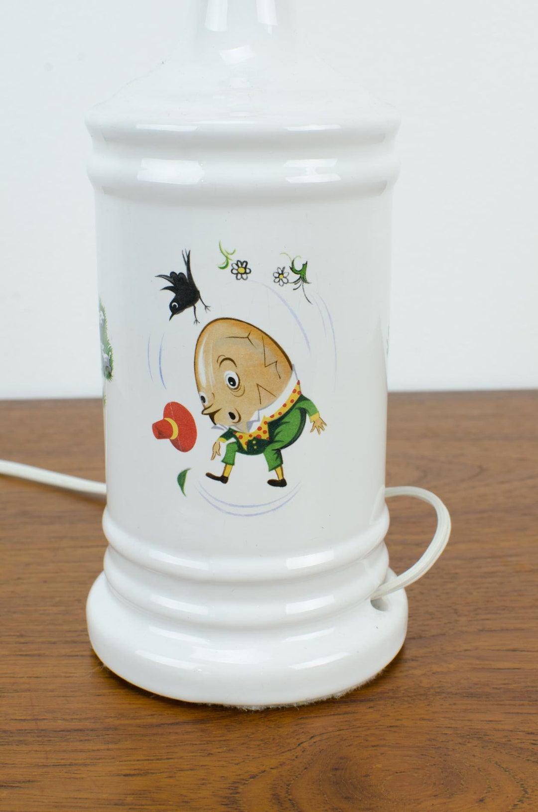 Vintage Mother Goose Nursery Rhyme Ceramic Lamp Nursery Lamp Etsy