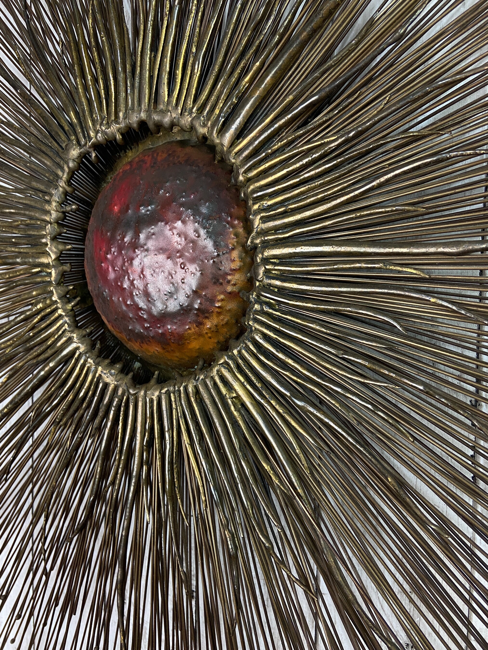 Sunburst Wall Art Brutalist Wall Sculpture Brutalist Art Mid Century