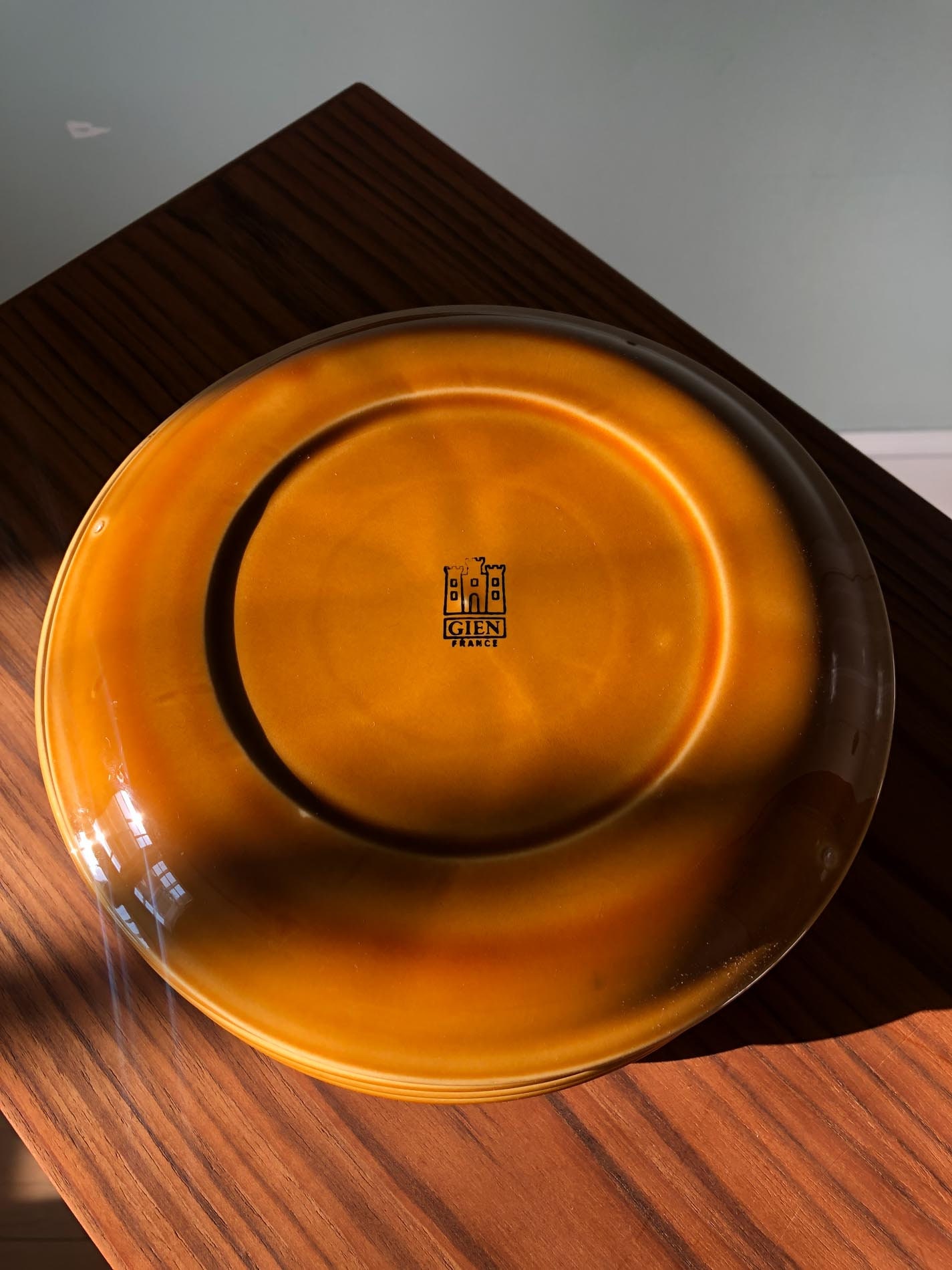 Gien Fondue Plates(SIX), Fondue Plates by Gien, Made in France, Vintage