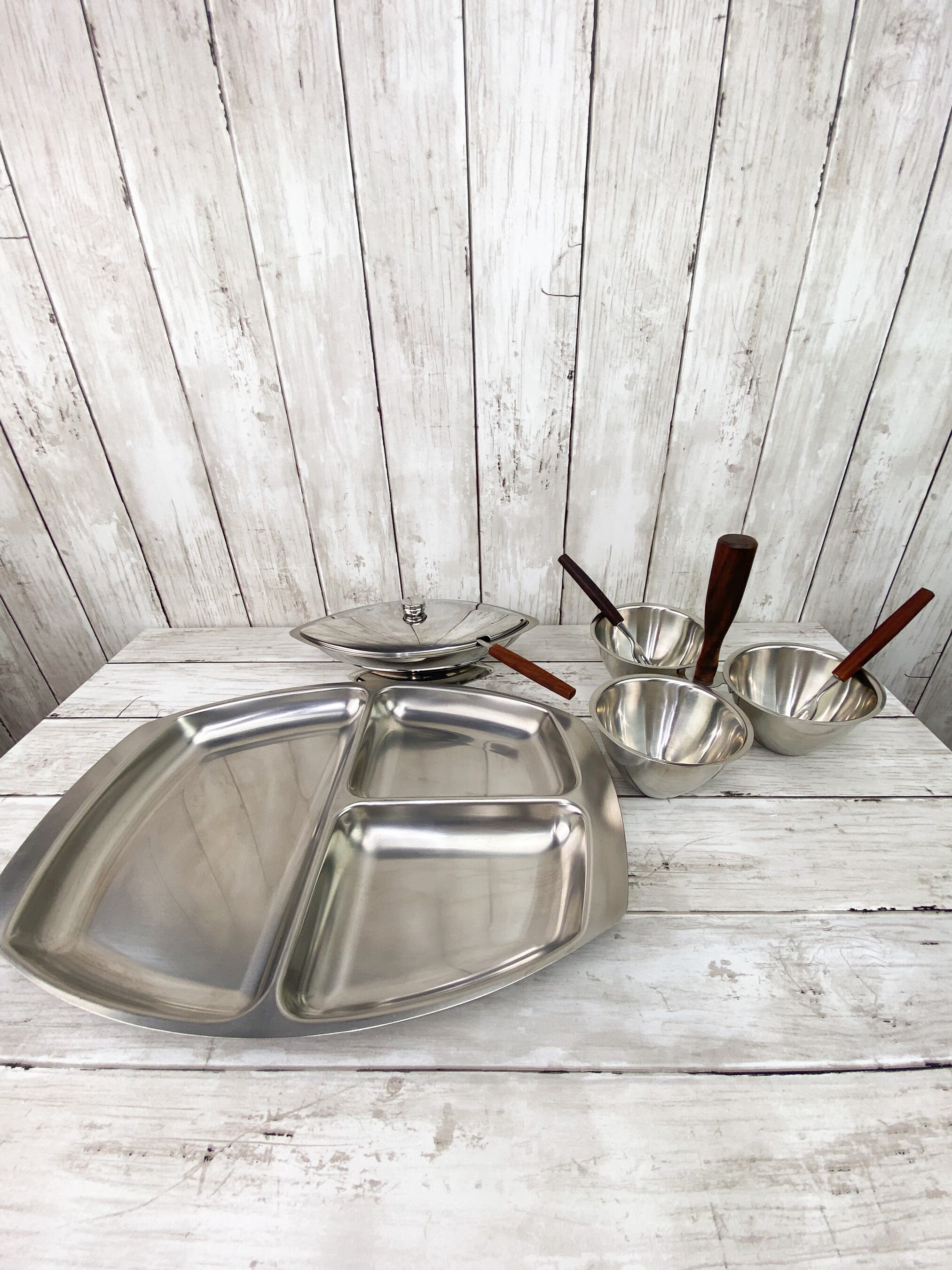 Stainless Steel Serving Trays Scandinavian Stainless Steel Trays Mid