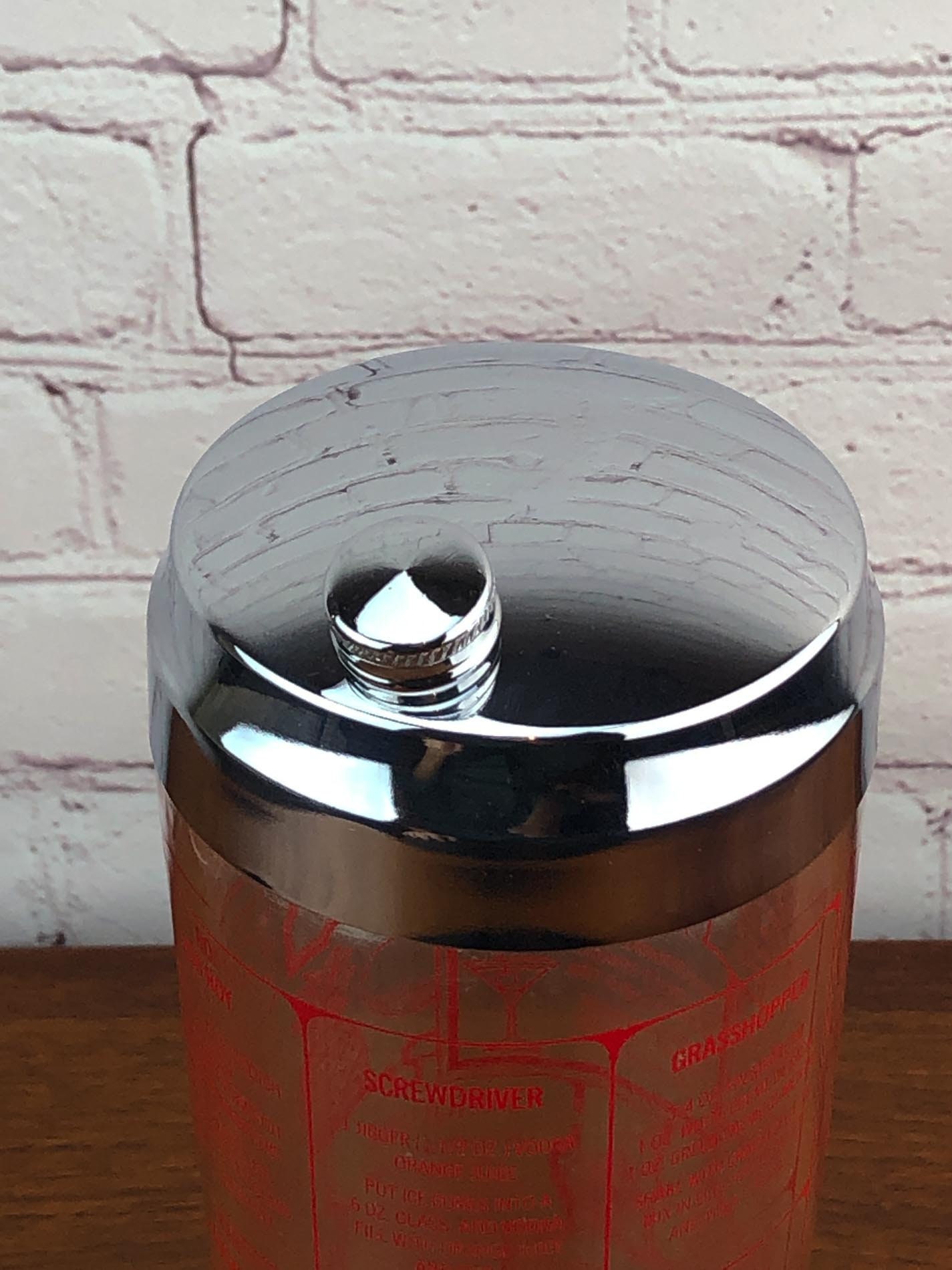 Irvinware Cocktail Shaker, Mid Century Cocktail Shaker, Recipe Cocktail