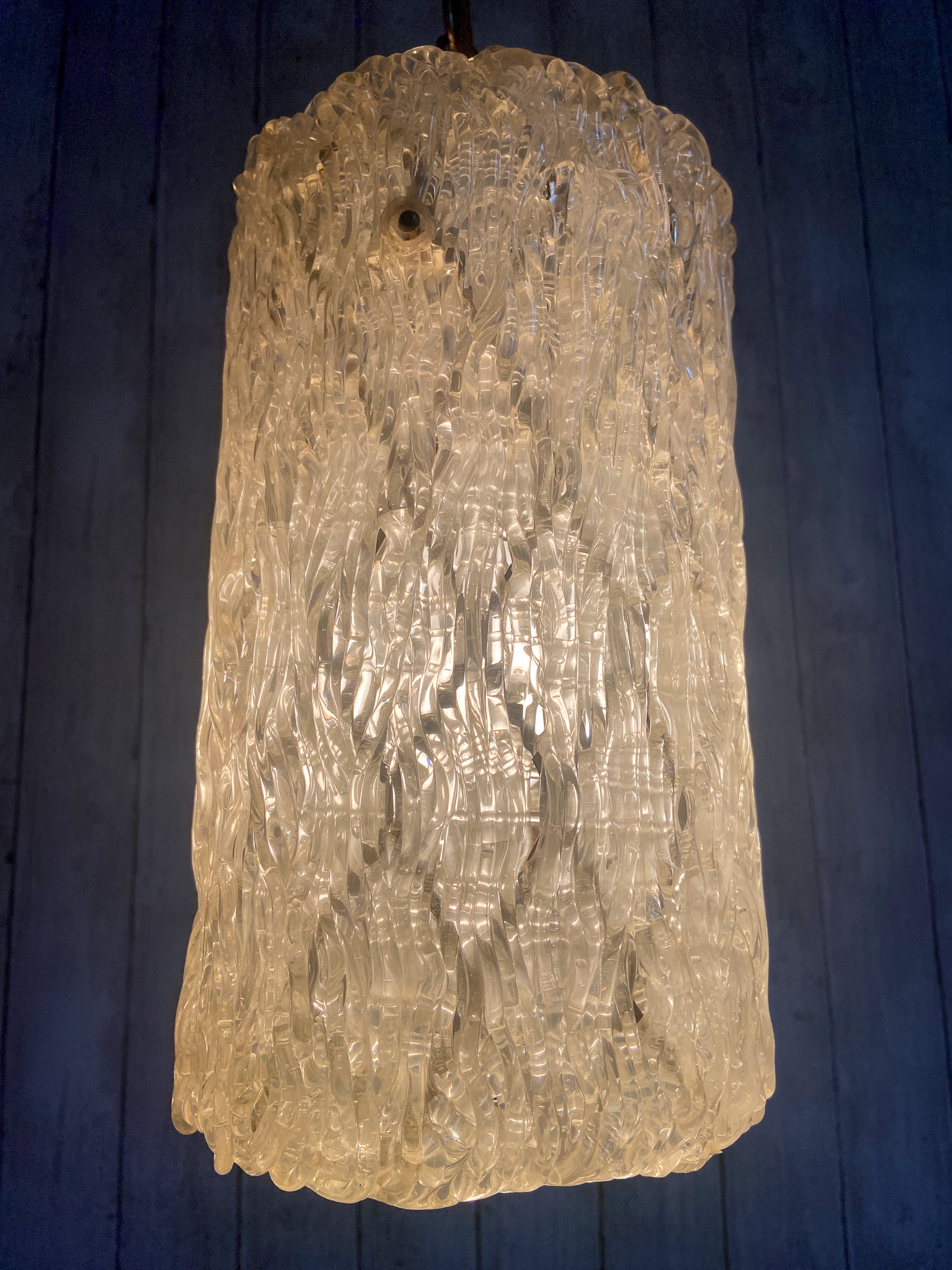 Lucite Light Fixture Lucite Pendant Light Mid Century Pendant