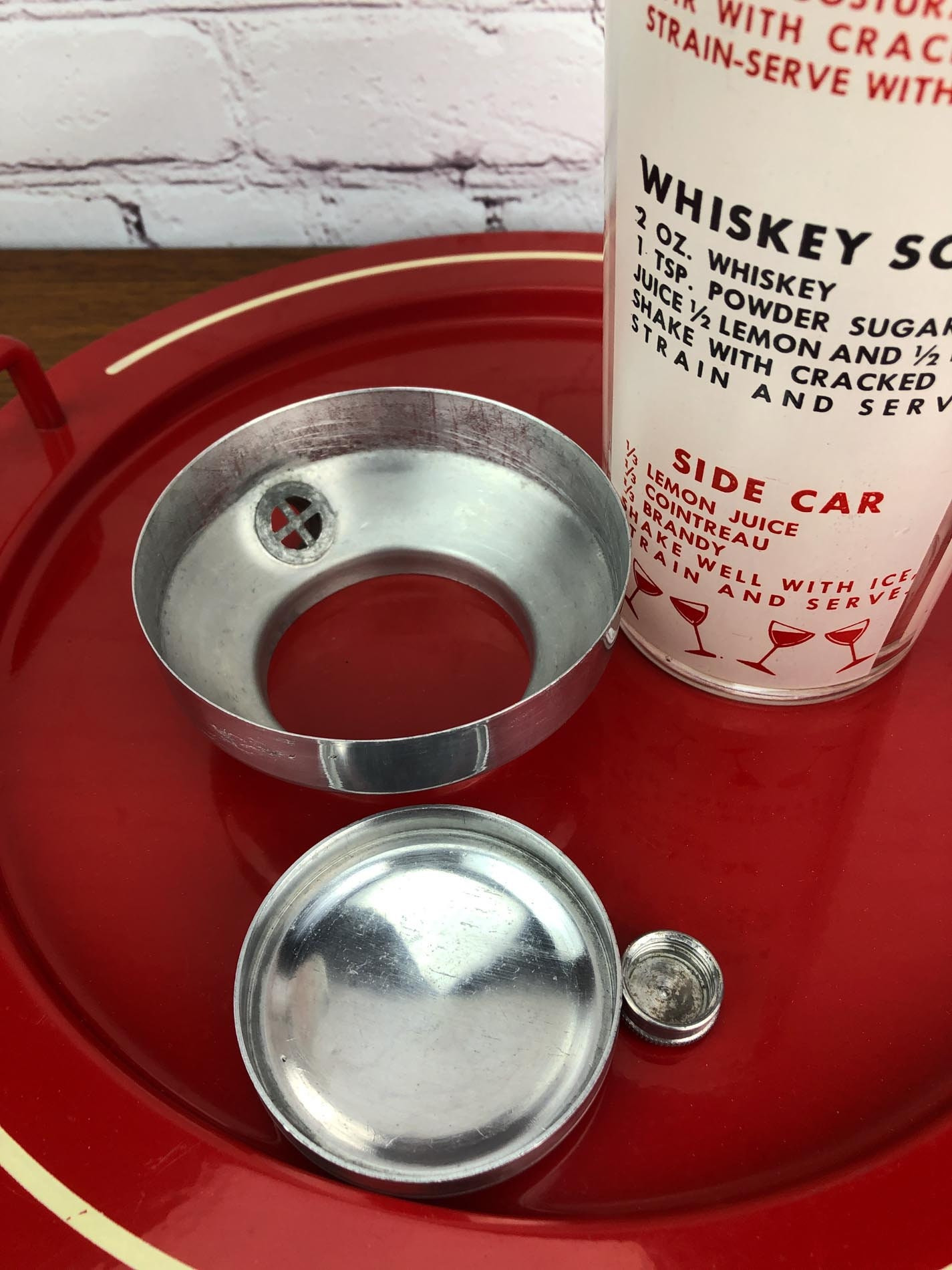 Vintage Cocktail Shaker, Recipe Cocktail Shaker, Vintage Cocktail Shaker, Mid Century Cocktail