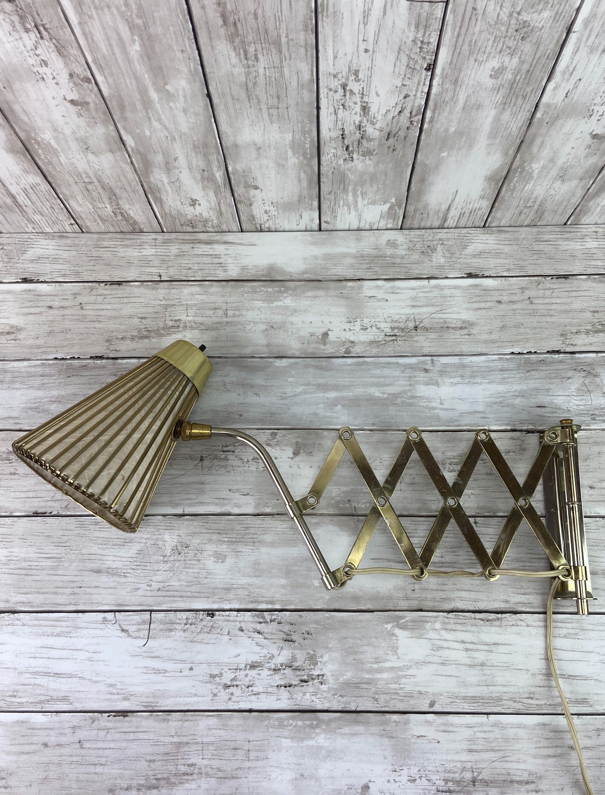 Accordion Wall Lamp, Extension Wall Lamp, Mid Century Wall Lamp, MCM