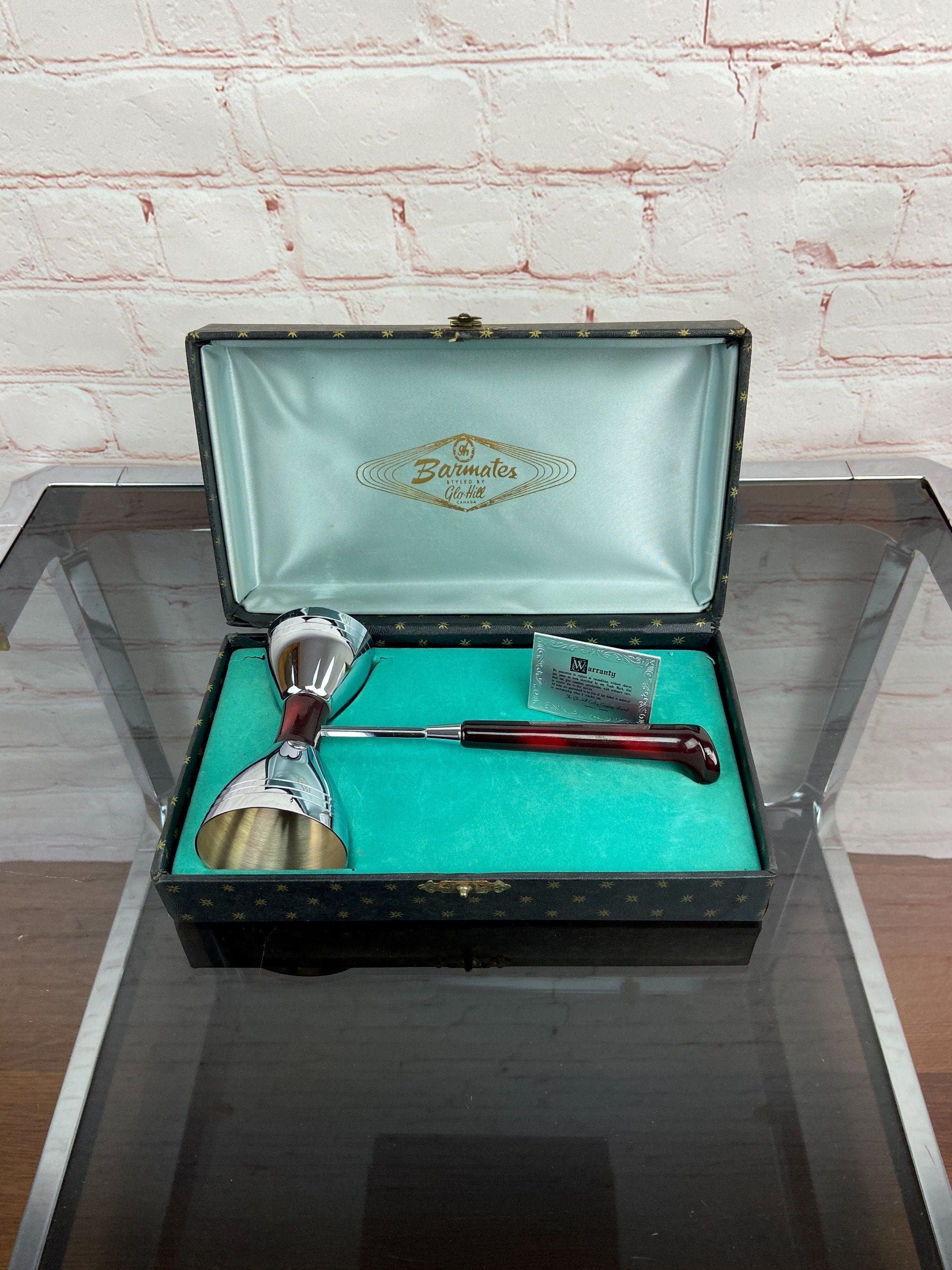 ON HOLDBakelite Jigger, Glo Hill Bar Jigger, Mid Century Barware