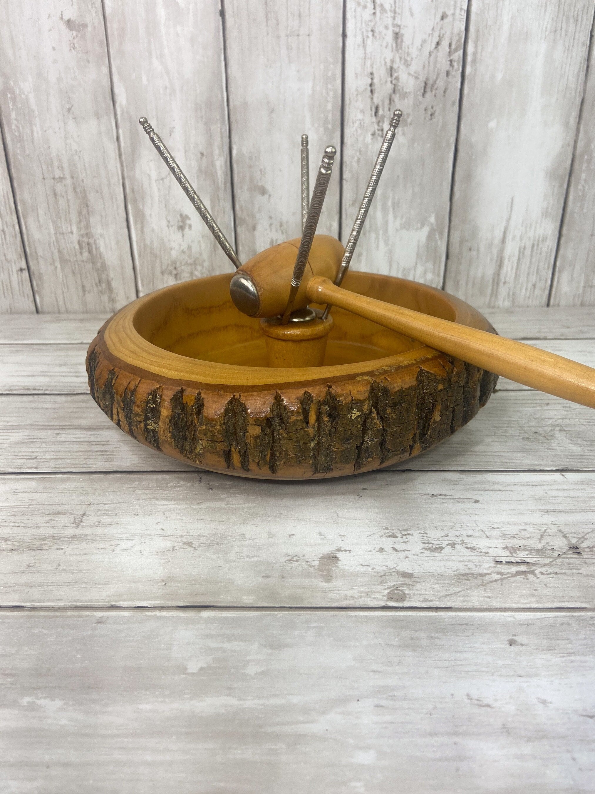 Ellwood Rusticware Nut Bowl Rustic Nut Bowl Christmas Nut Bowl Vintage