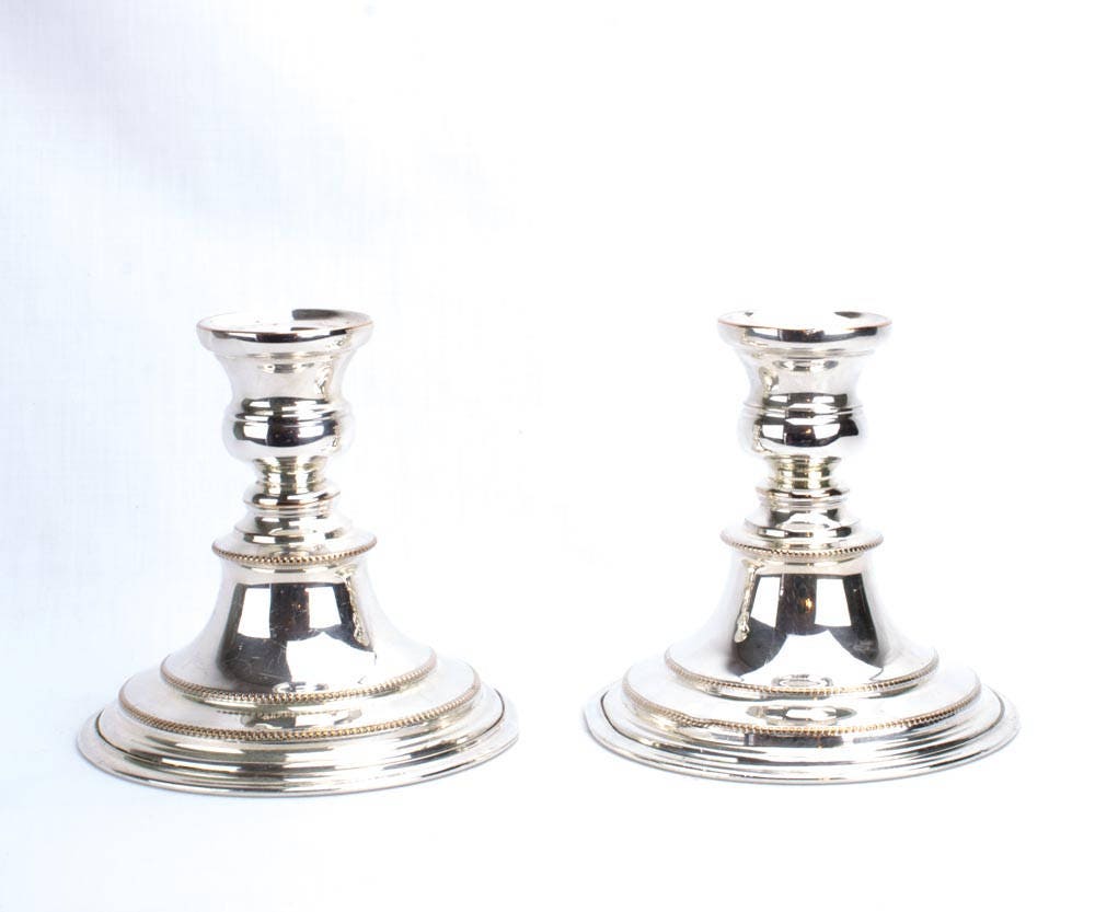 Legacy Plate Candlesticks Made in England