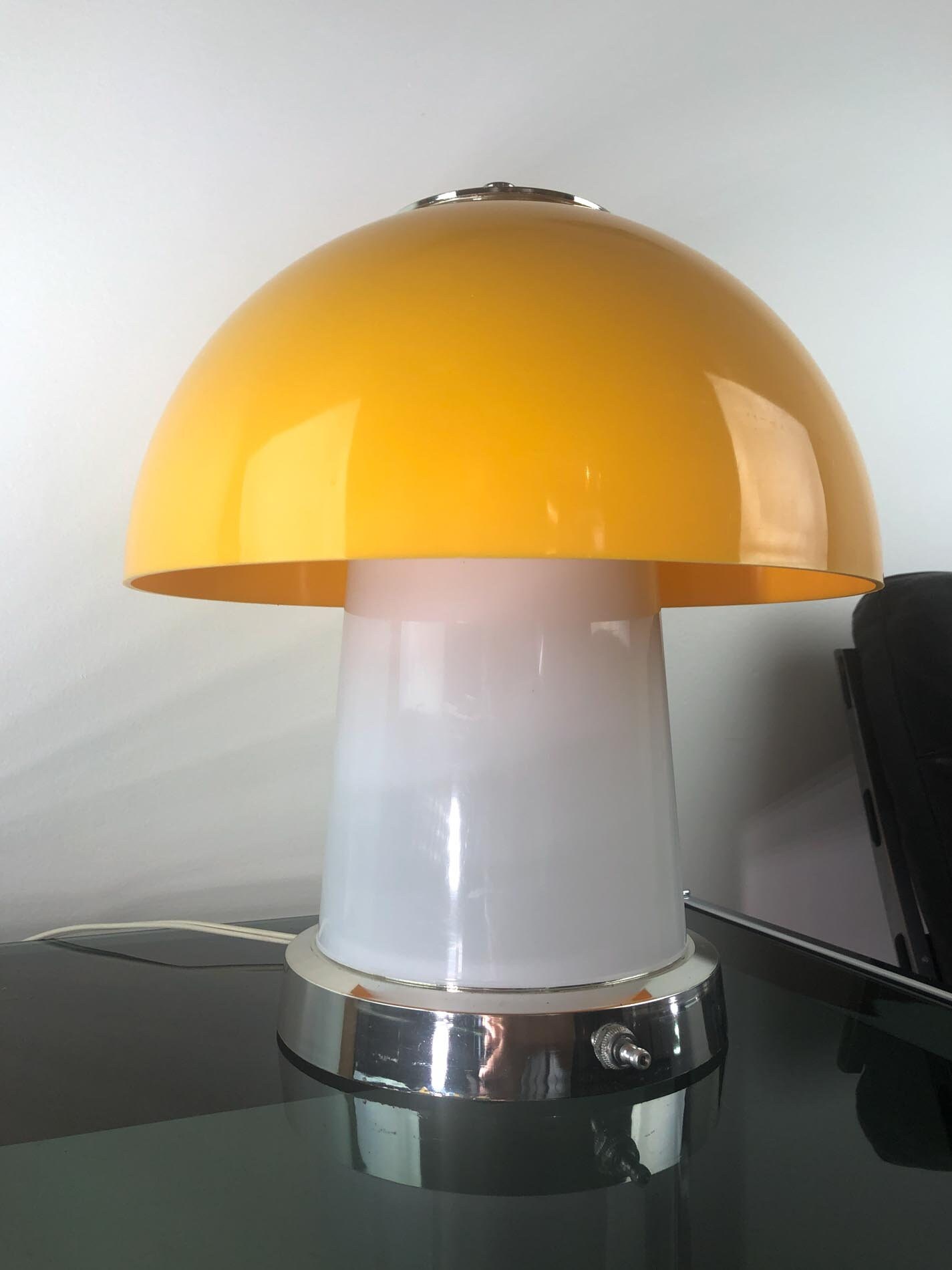 Vintage Mushroom Lamp, Gilbert Softlite Lamp, Acrylic Mushroom Lamp