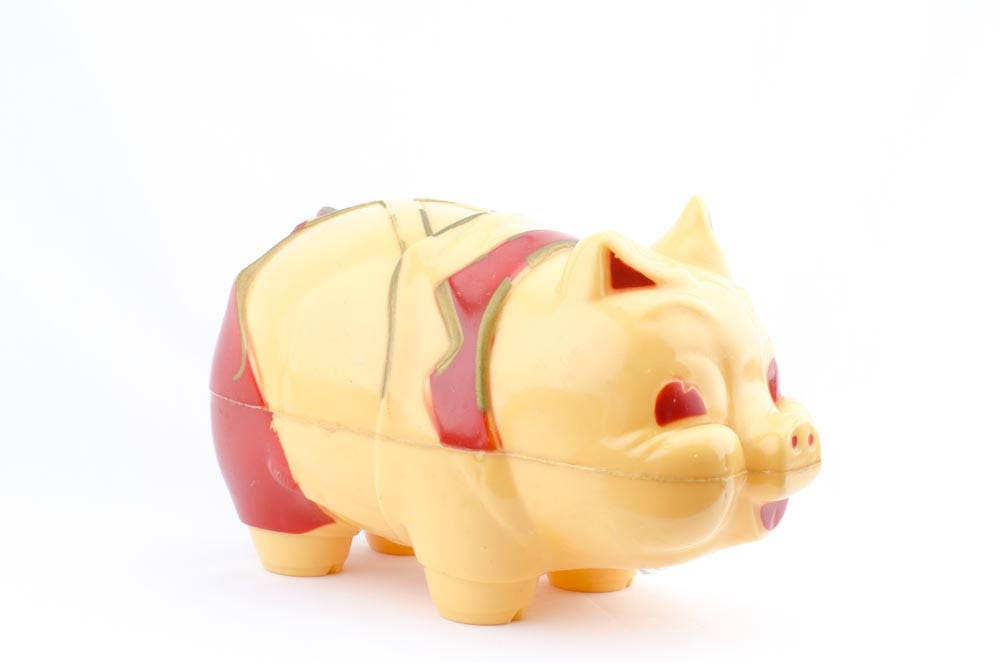 Vintage Piggy Bank / Reliable Piggy Bank / Reliable Canada 1950s