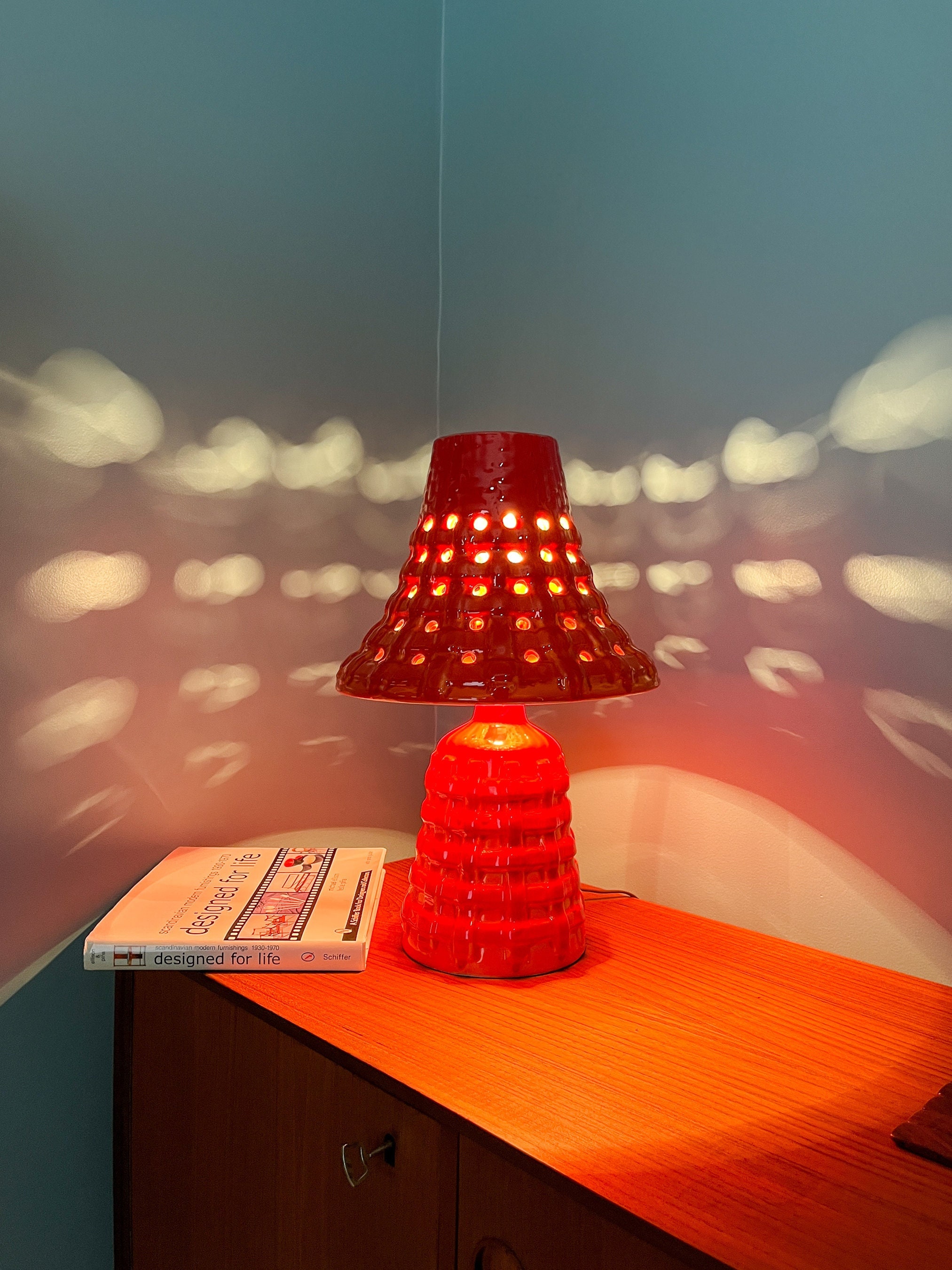 Mushroom Lamp Ceramic Mushroom Lamp Maurice Chalvignac Lamp Mid Century