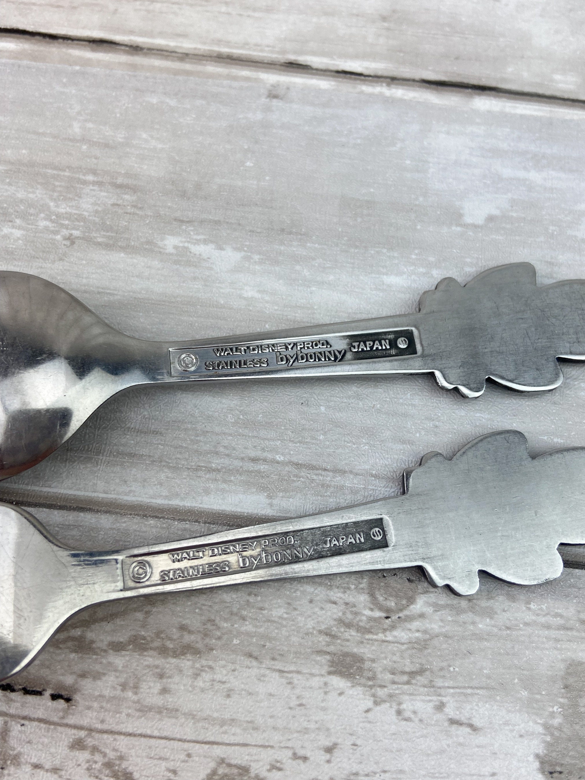 Pluto Spoon Fork Walt Disney Productions Stainless by Bonny Japan