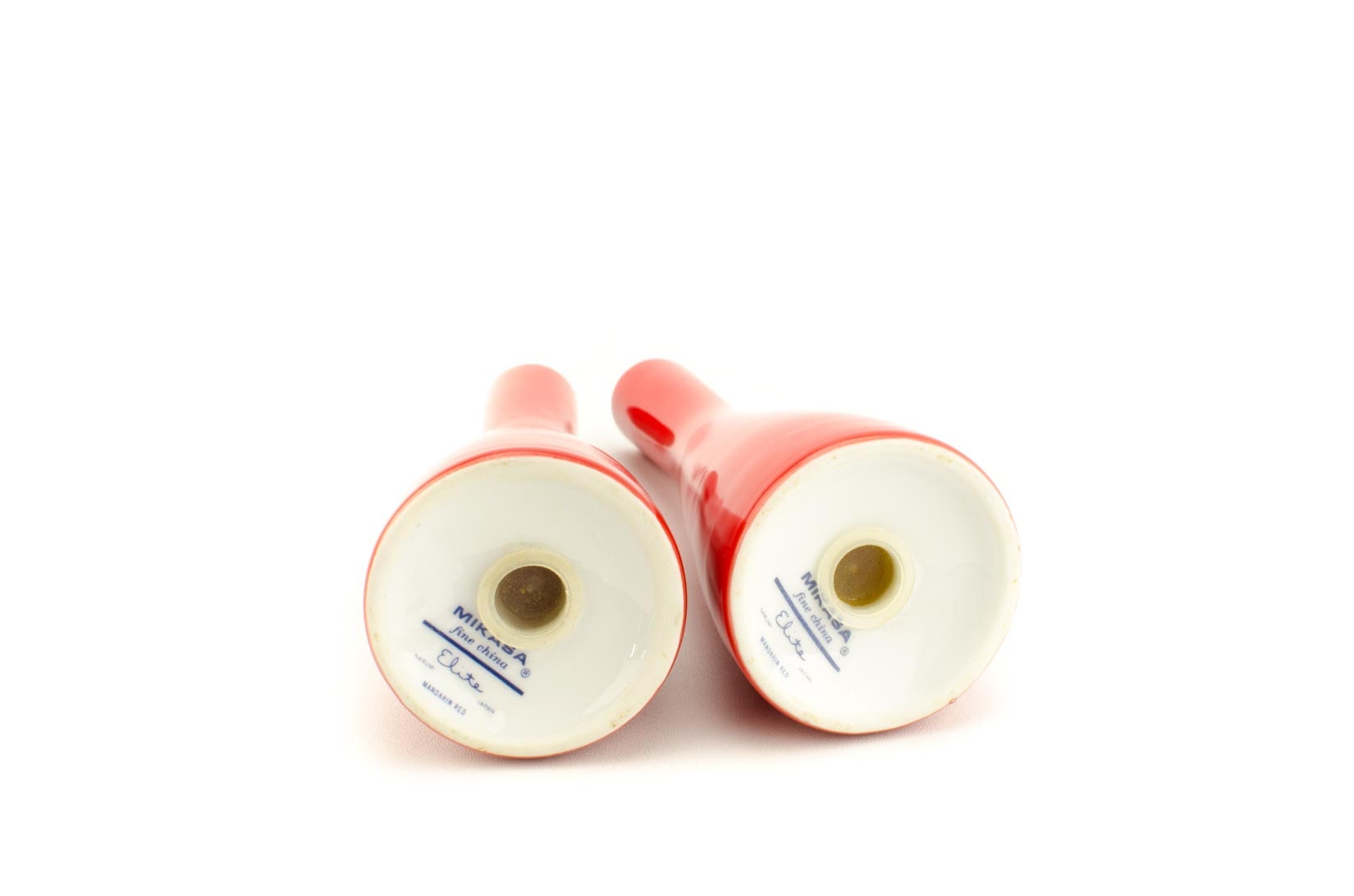 Mikasa Elite Salt and Pepper Shakers, Mandarin Red by Mikasa, Mikasa