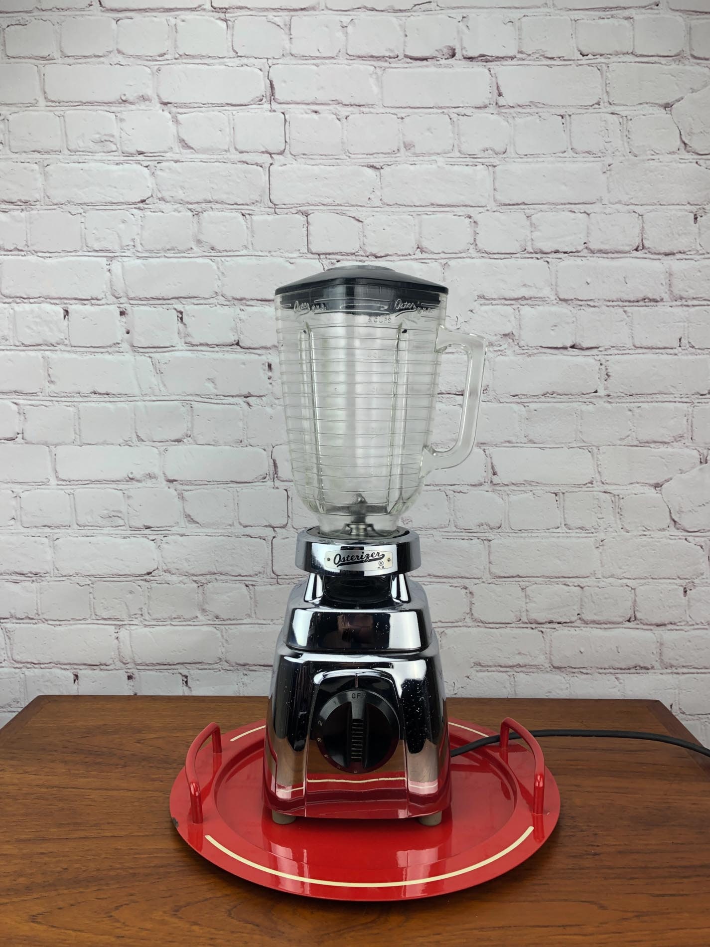 Vintage Chrome Blender, Osterizer Blender, Mid Century Blender