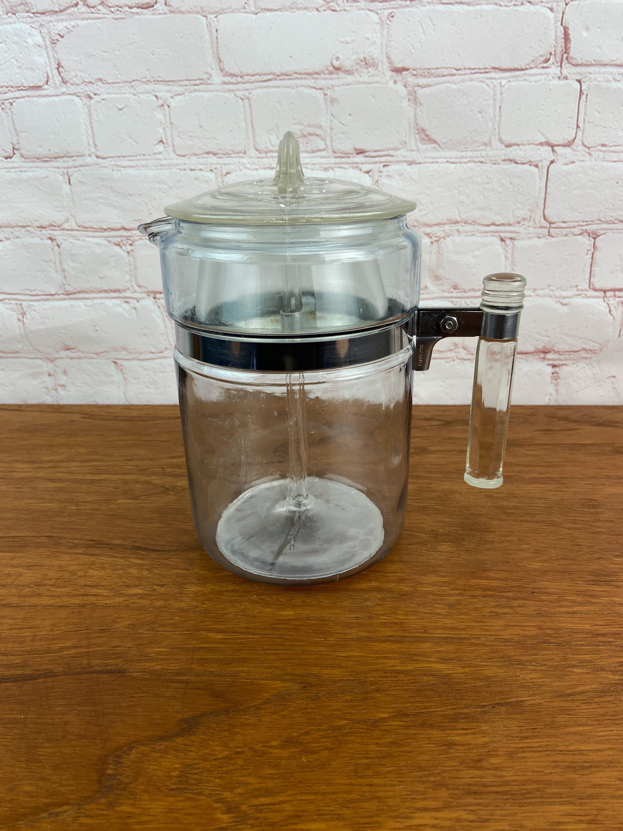 Pyrex Percolator 6 cup, Pyrex Coffee Pot, Classic Coffee Pot, Glass