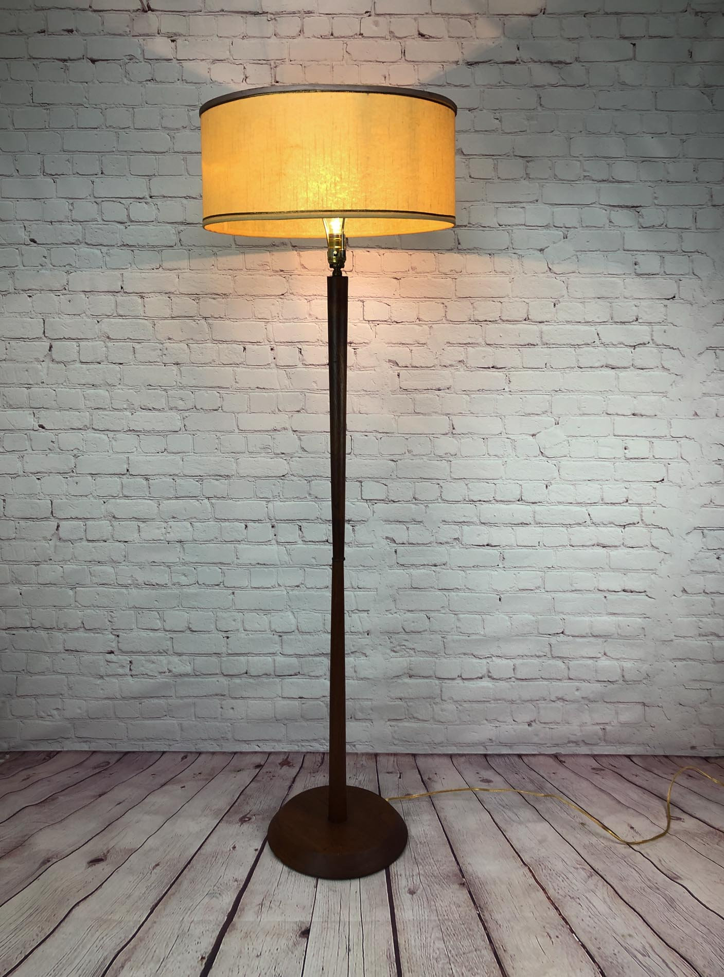 Teak Floor Lamp, Mid Century Teak Floor Lamp, Danish Floor Lamp, MCM