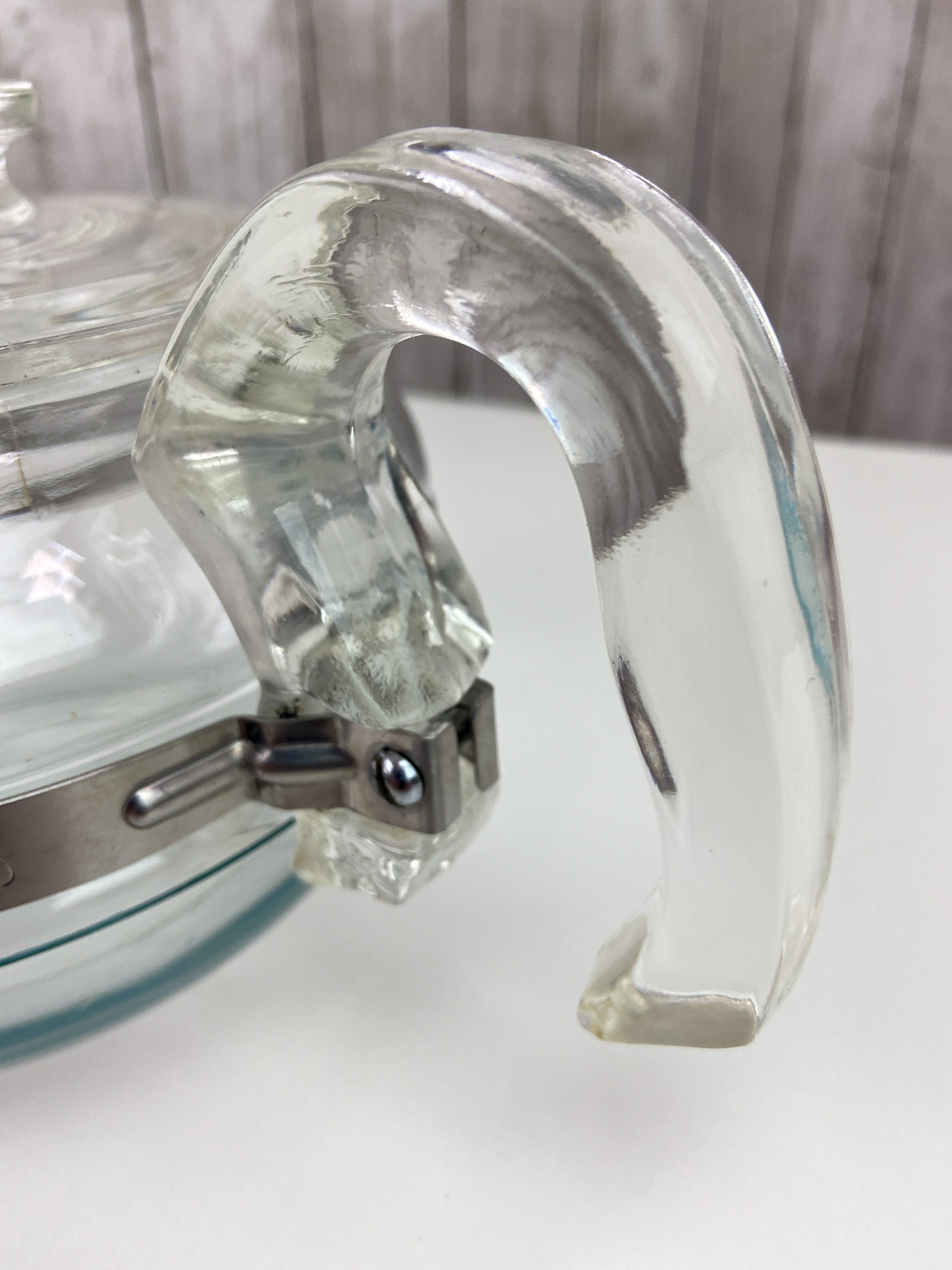 Pyrex Teapot Clear Glass Flameware Pyrex Flameware 8446 B