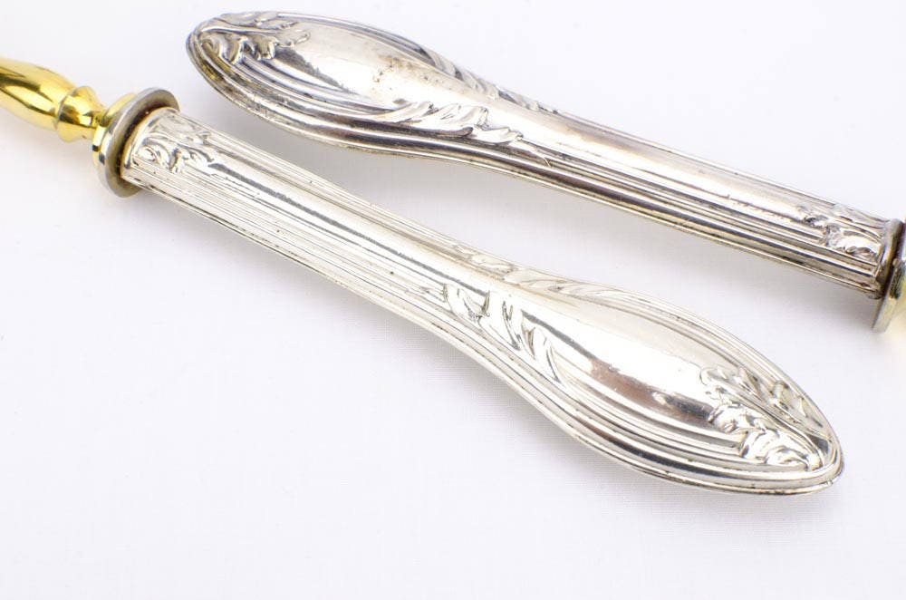 Antique Silver Utensil Serving Set Argento 800 mill Solingen Knife