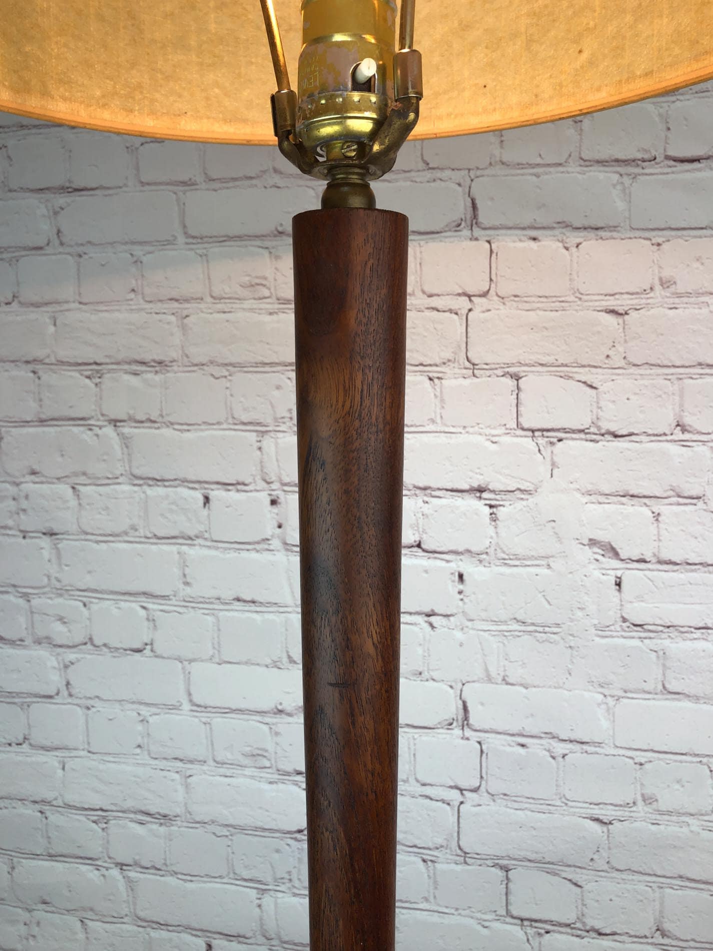 Teak Floor Lamp, Mid Century Teak Floor Lamp, Danish Floor Lamp, MCM