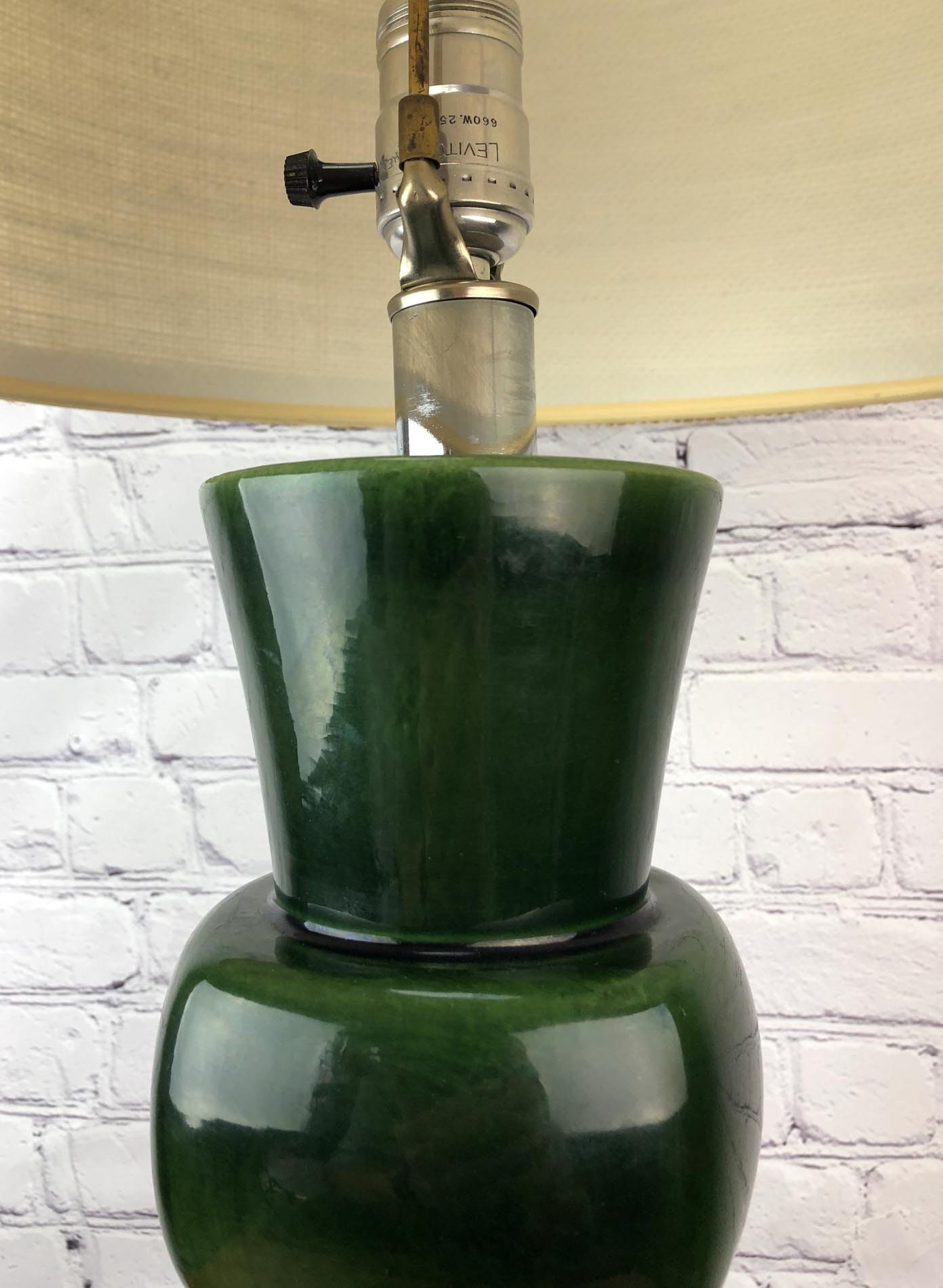 Mid Century Lamp. Ceramic Table Lamp, Vintage Table Lamp, Studio Art