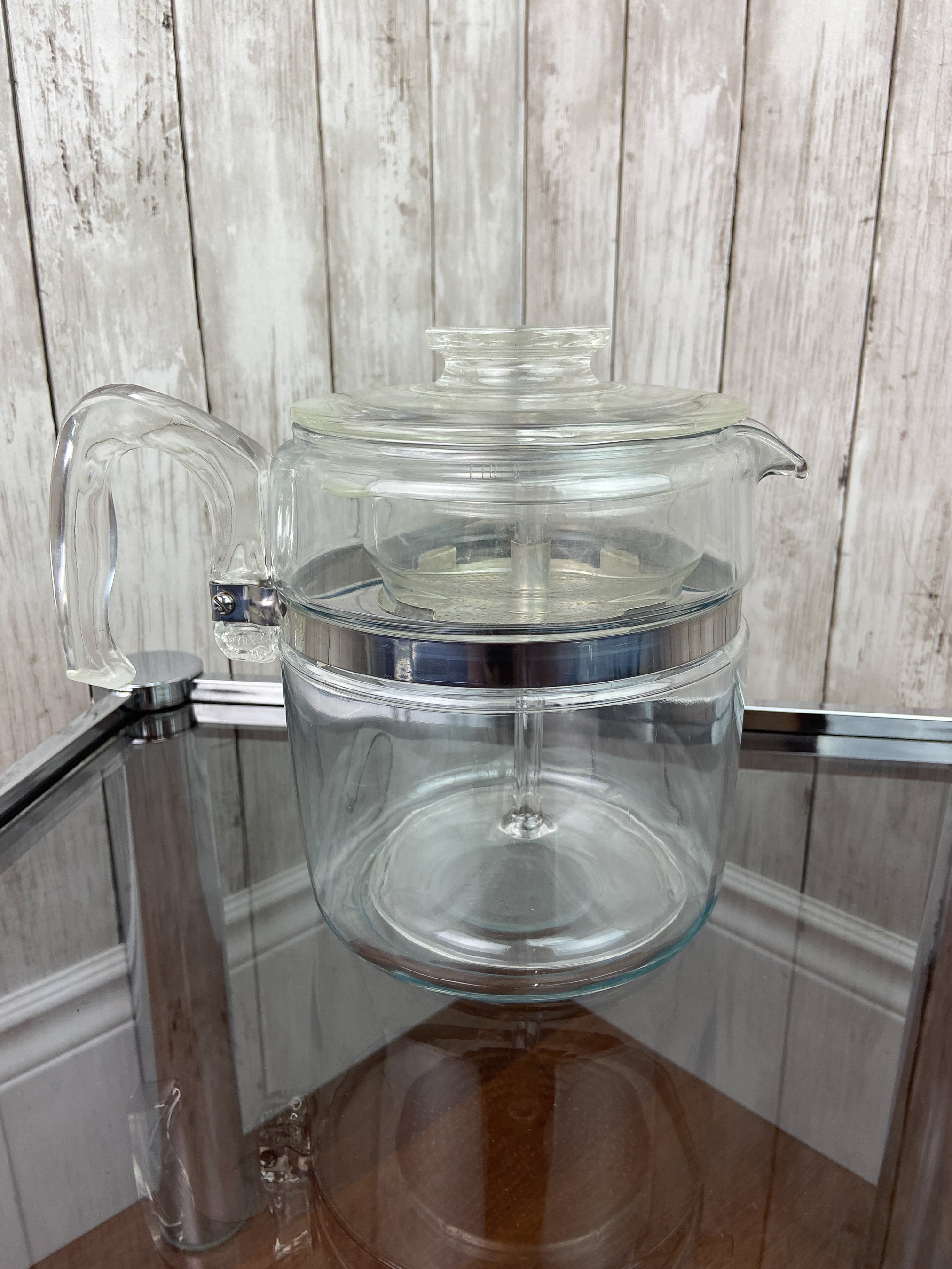 Pyrex 9 Cup Flameware Coffee Pot 7759 B 9 Cup Percolator