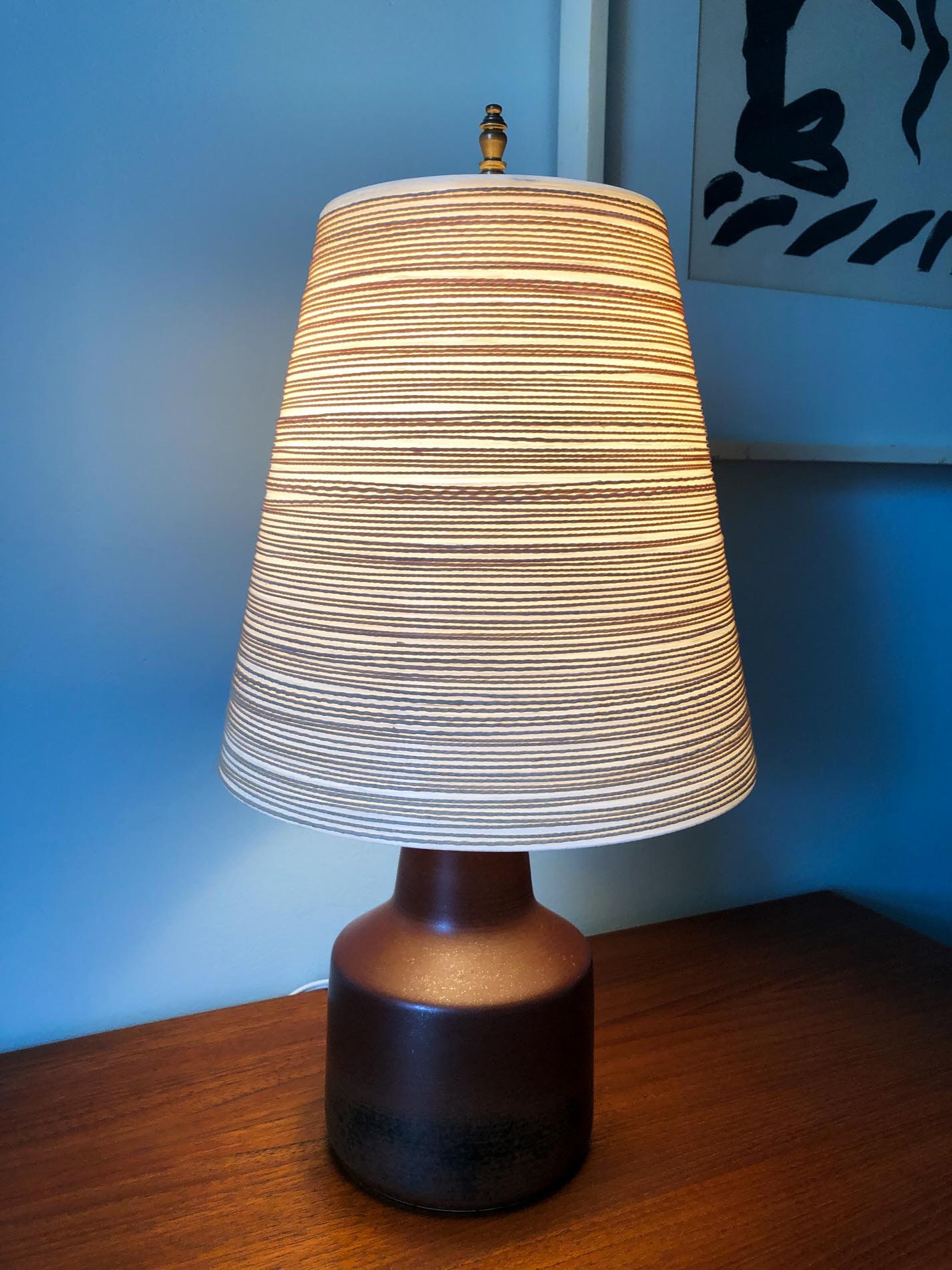 Danish Table Lamp, Mid Century Lamp, Lotte Lamp, Lotte and Gunnar