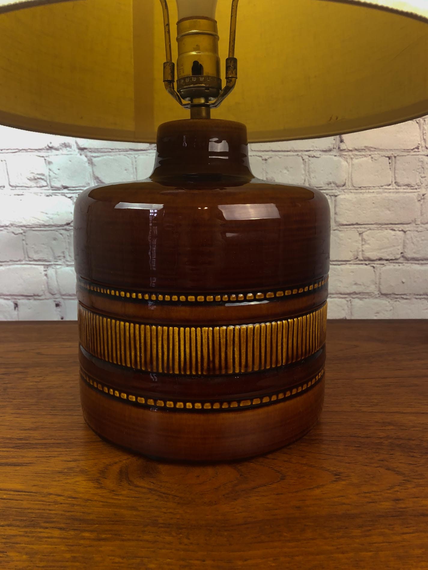 Mid Century Ceramic Table Lamp, MCM Lamp, Boho Table Lamp