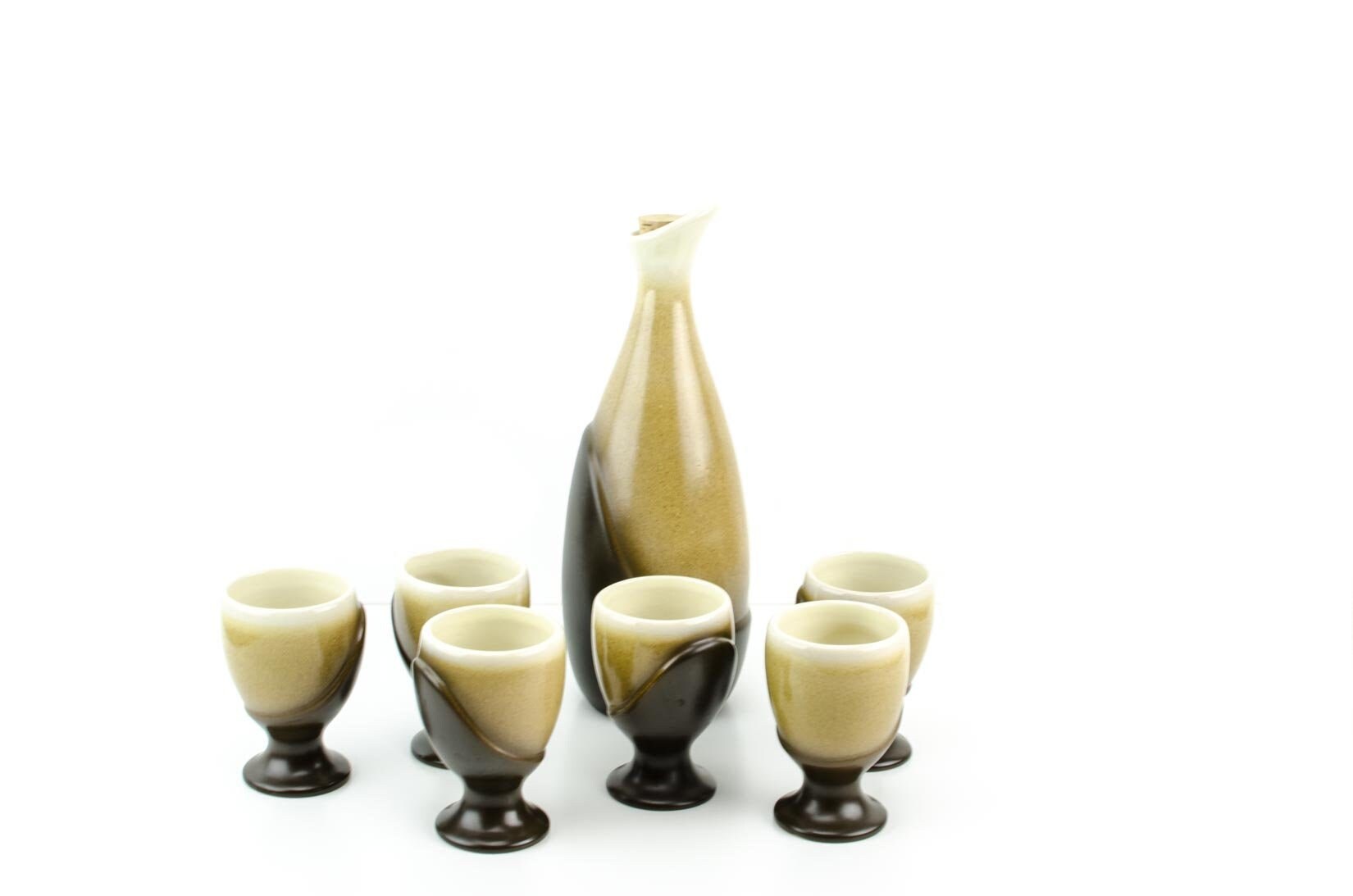 Vintage Wine Carafe Set Ceramic Sake Carafe Set Beauceware Carafe and