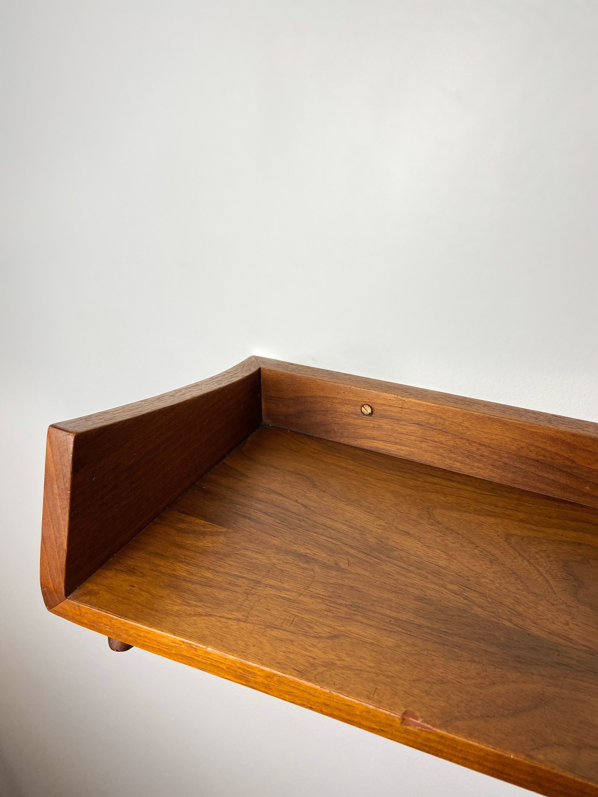 Floating Teak Shelf, Mid Century Teak Shelf, Teak Shelf, Floating Shelf