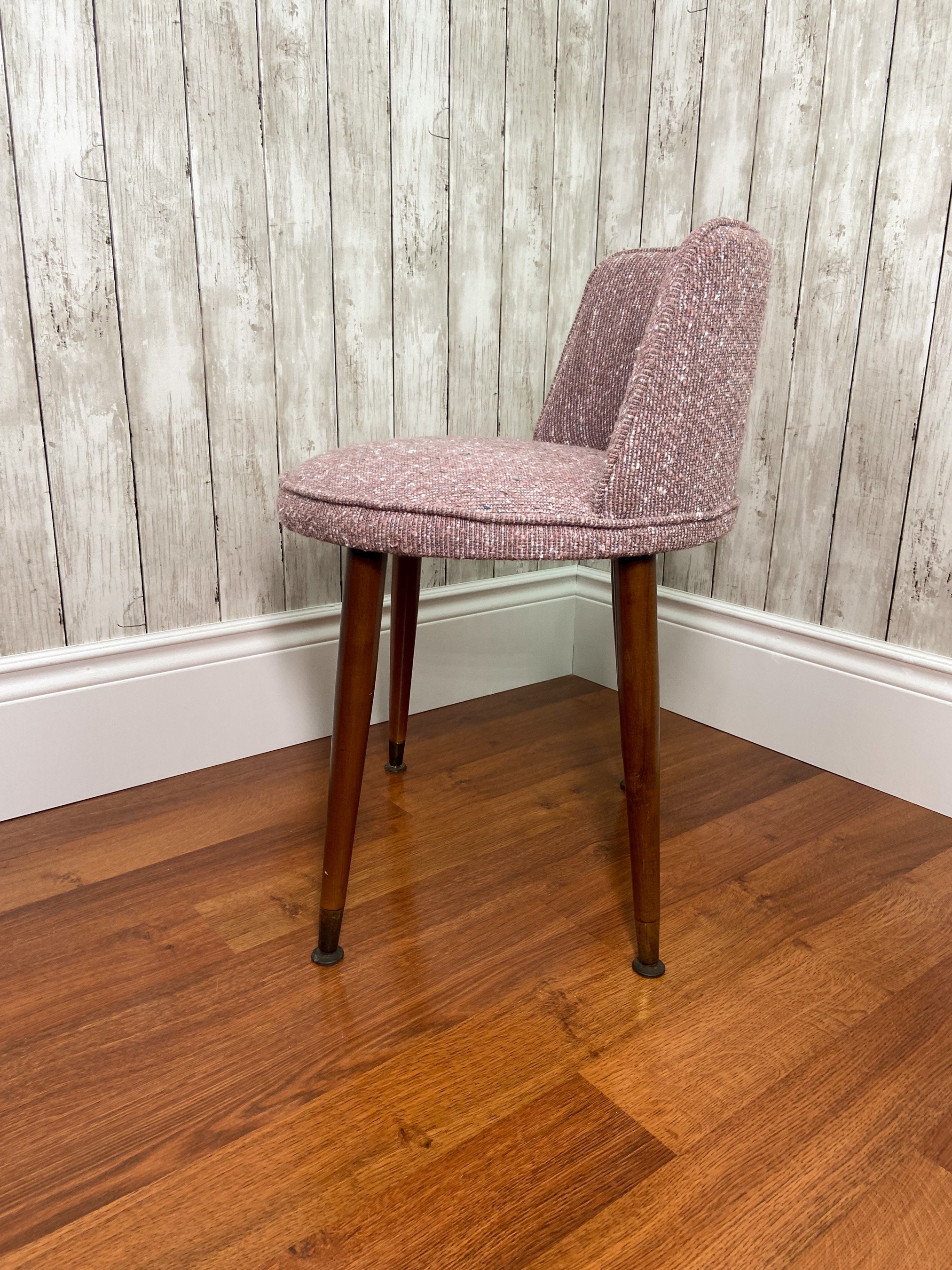 Vanity Chair, Vintage Vanity Chair, Mid Century Modern Vanity Chair