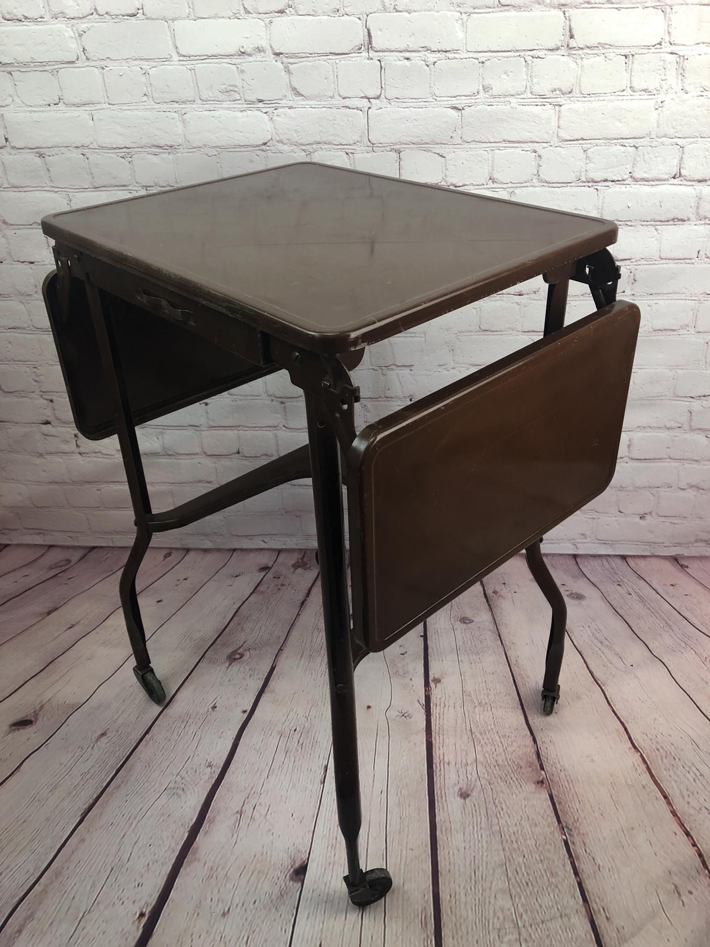 Typewriter Table, Typewriter Stand, Industrial Stand, Mid Century