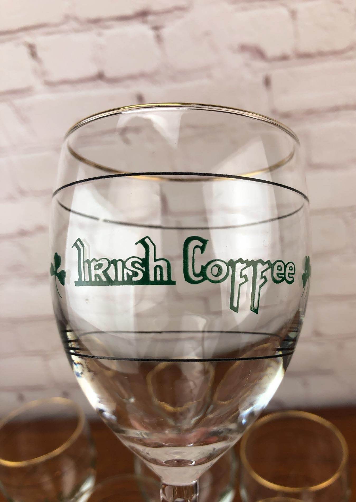 Reserved for NancyIrish Coffee Goblet Set, Irish Coffee Glasses
