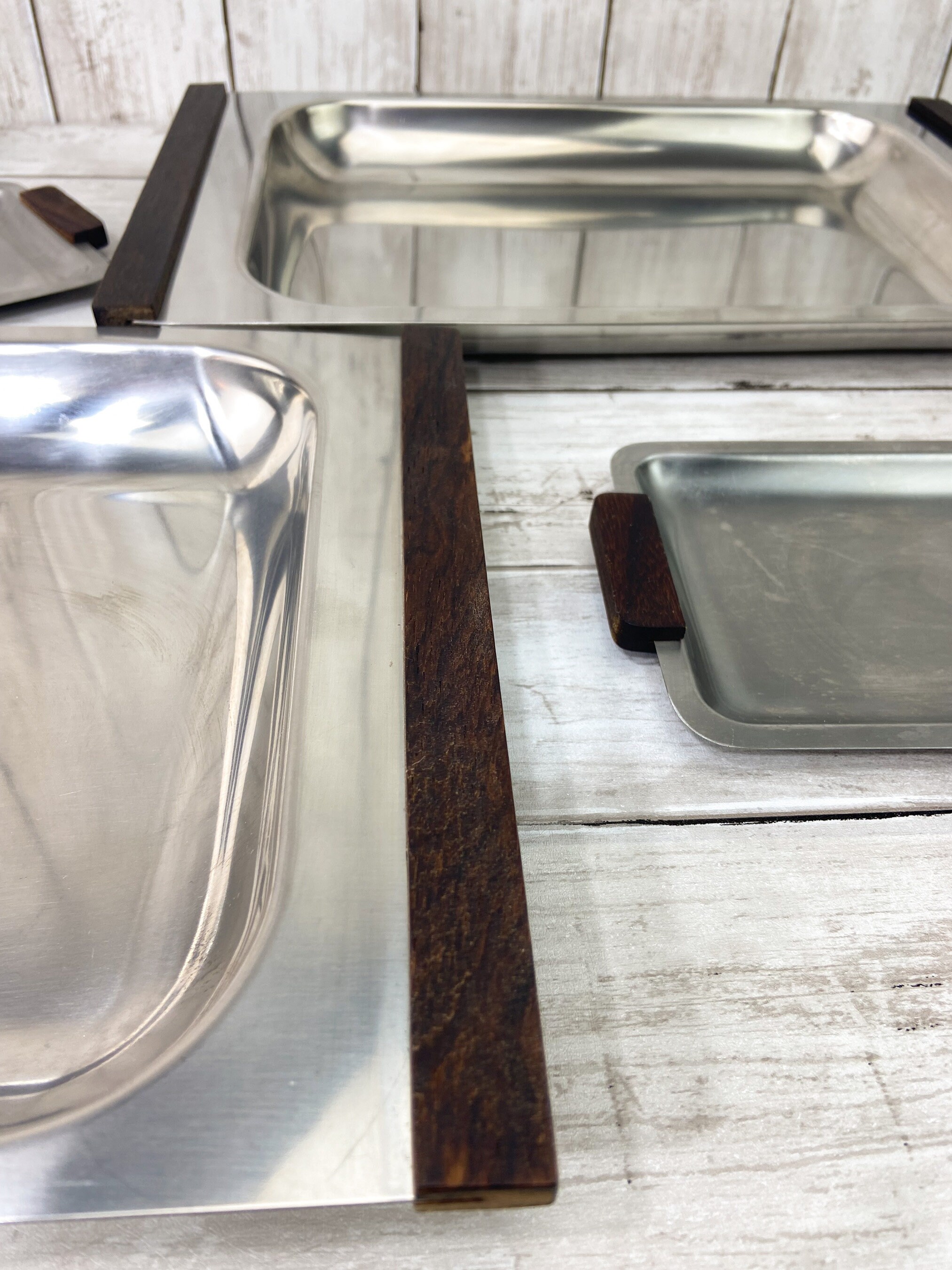 Stainless Steel Serving Trays Scandinavian Stainless Steel Trays Mid