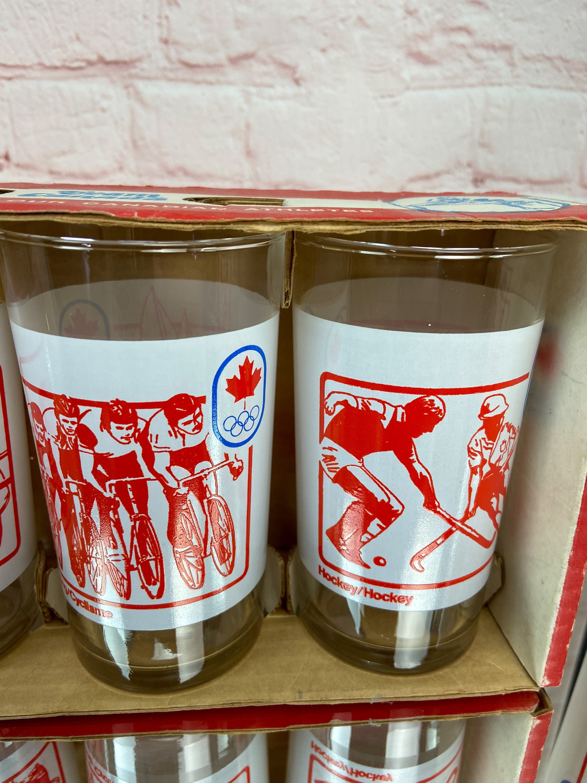 Summer Olympics Glassware 1976 Montreal Summer Olympics Glasses Olympic