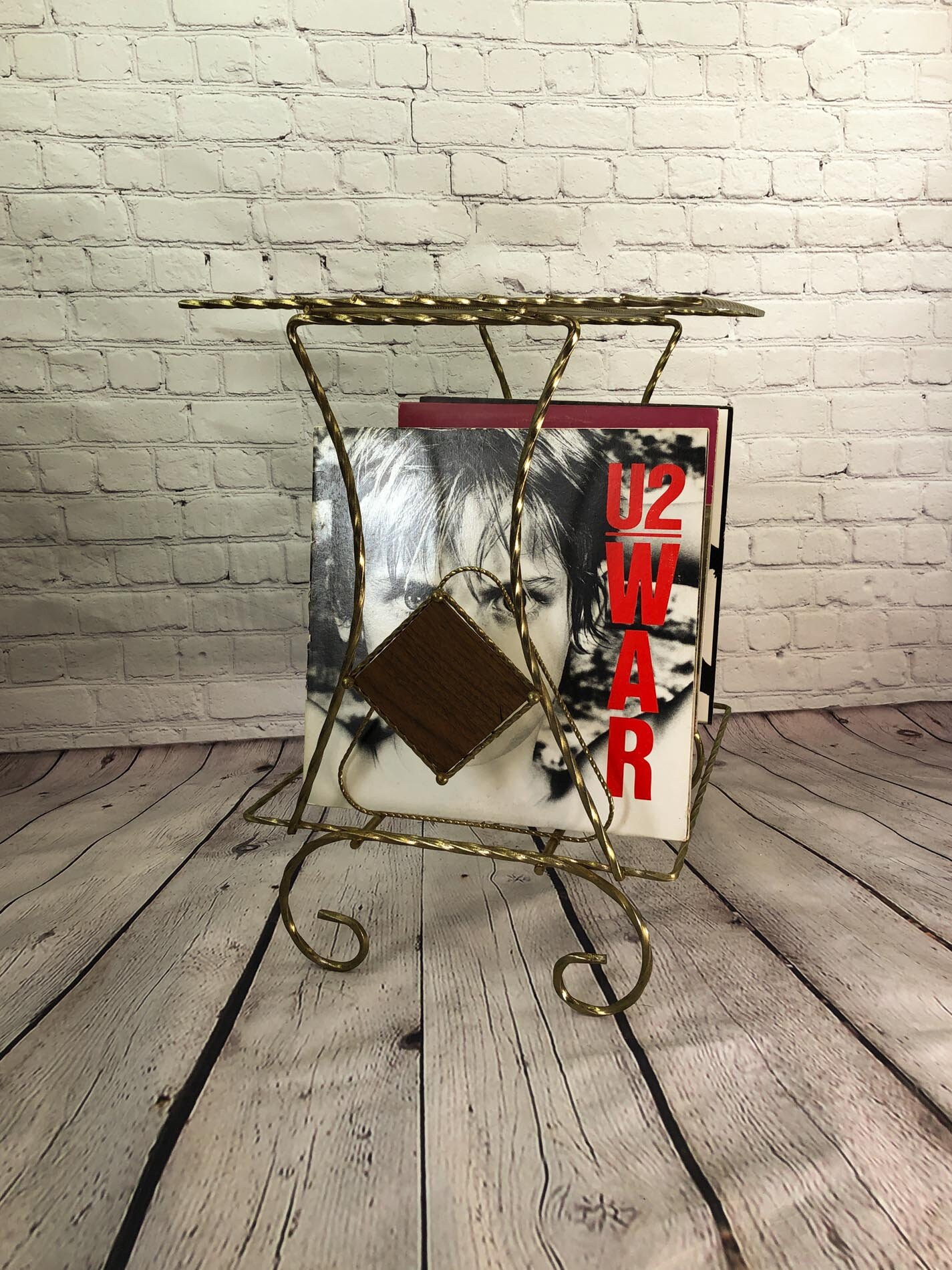 Vintage Record Storage, Vinyl Record Rack, LP Stand, Turntable Stand